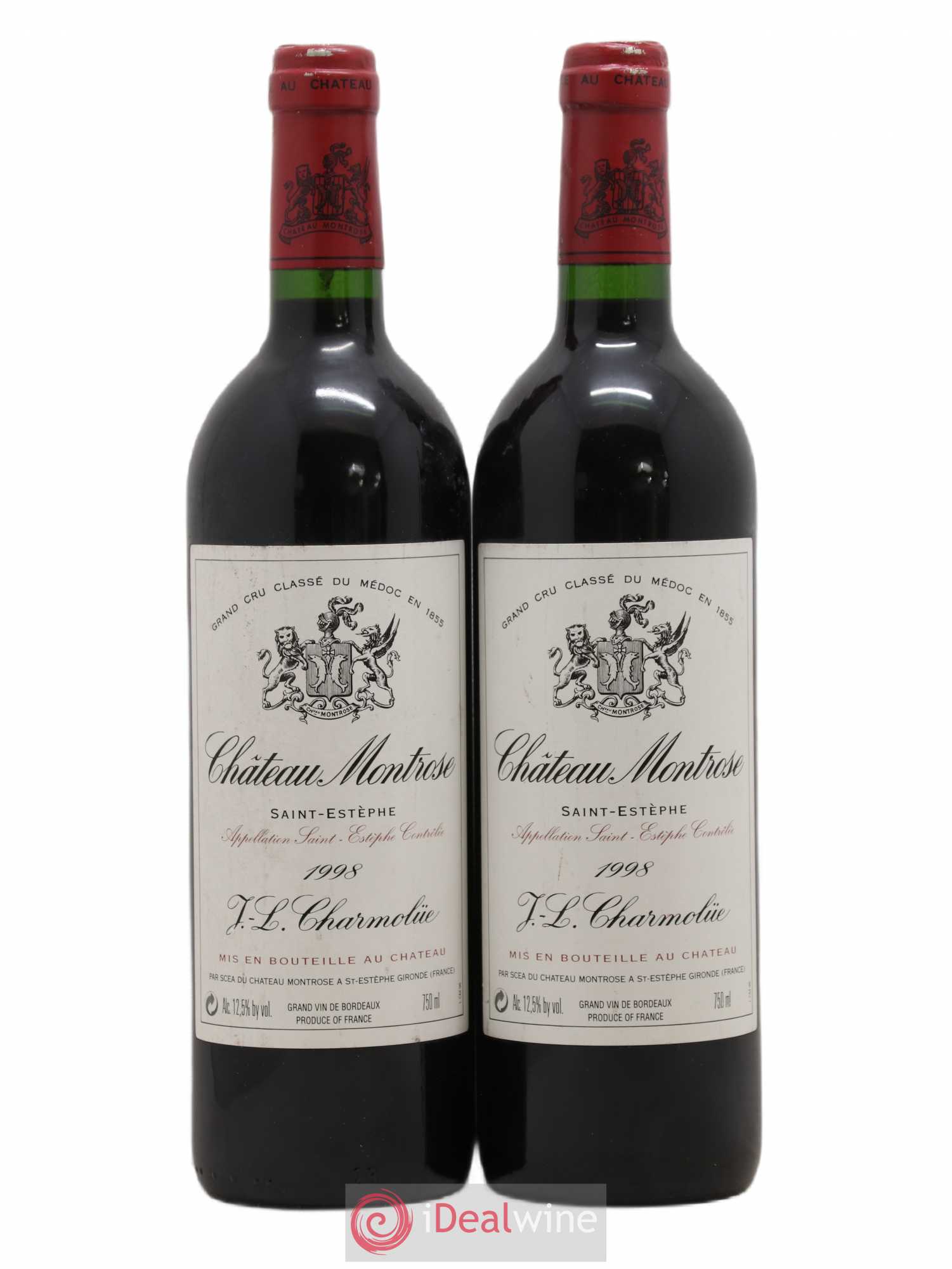 Château Montrose 2ème Grand Cru Classé 1998 - Lot de 2 bouteilles - 0
