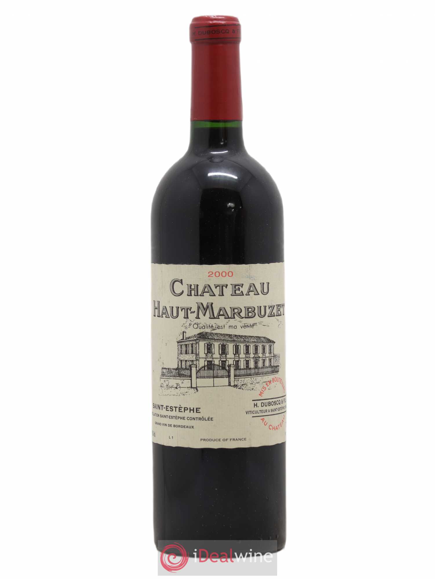 Château Haut Marbuzet 2000 - Lot de 1 bouteille - 0
