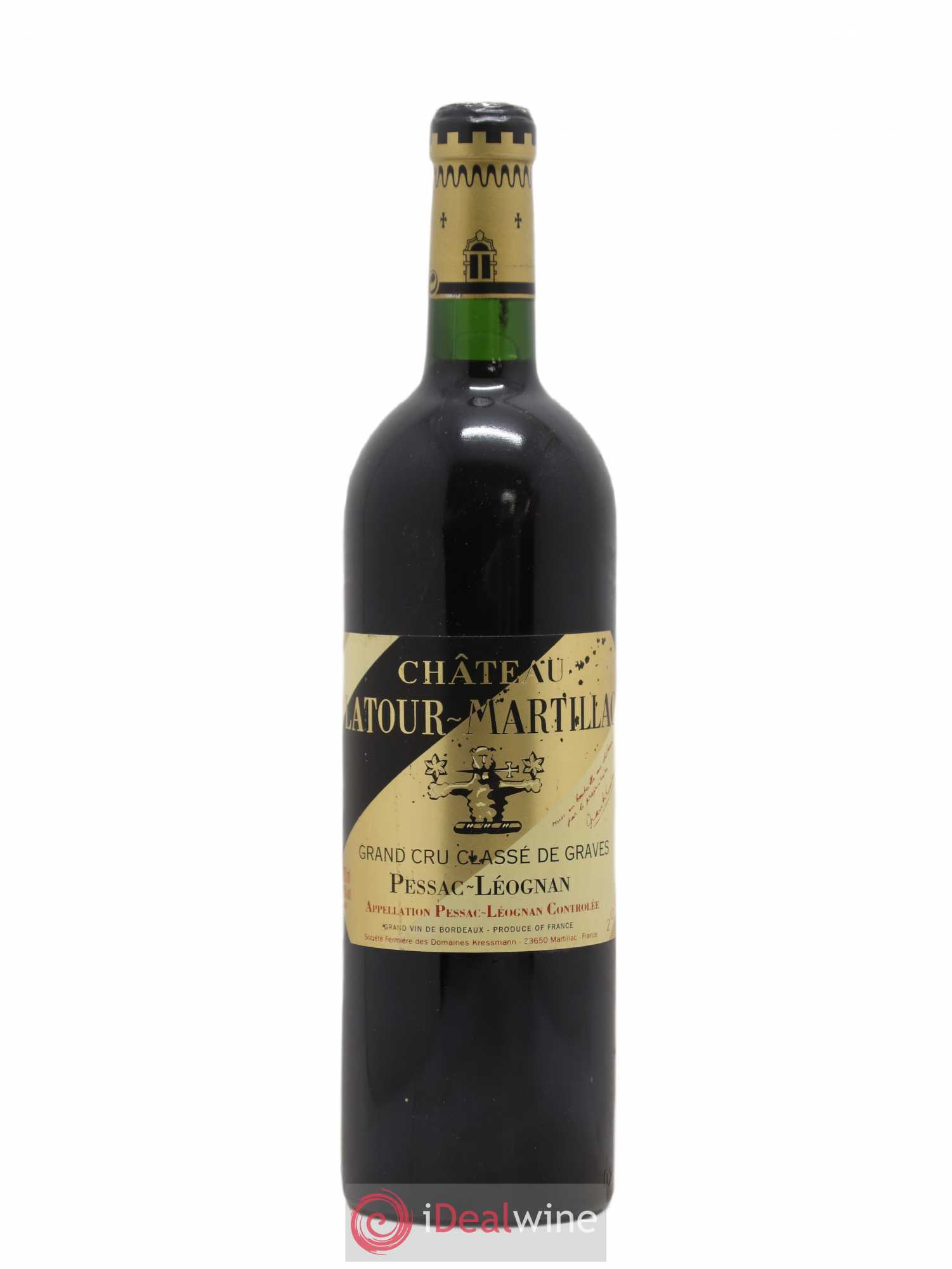 Château Latour-Martillac Cru Classé de Graves 2000 - Lot de 1 bouteille - 0