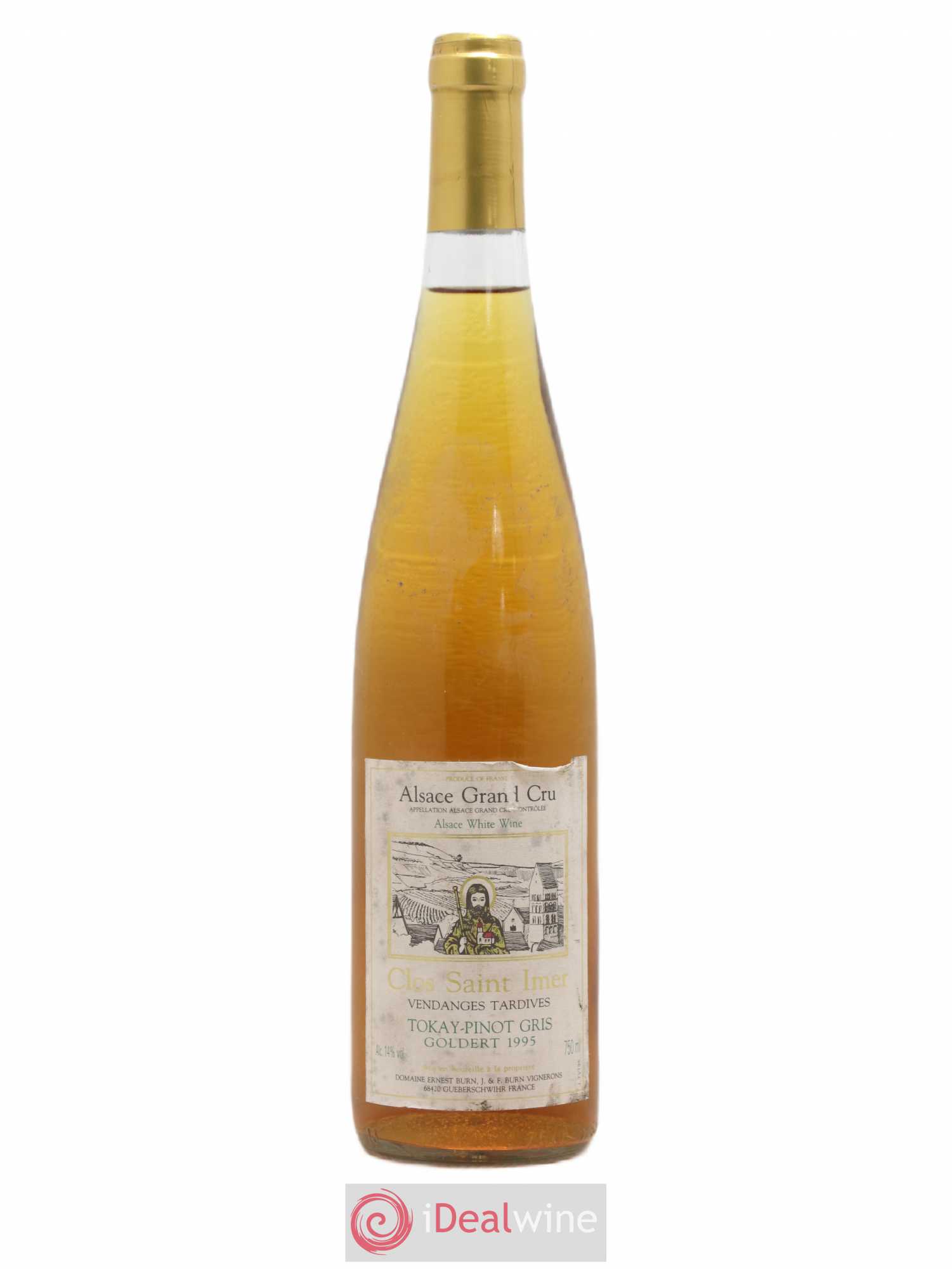 Pinot Gris (Tokay) Vendanges Tardives Grand Cru Goldert Clos St Imer Ernest Burn 1995 - Lotto di 1 bottiglia - 0