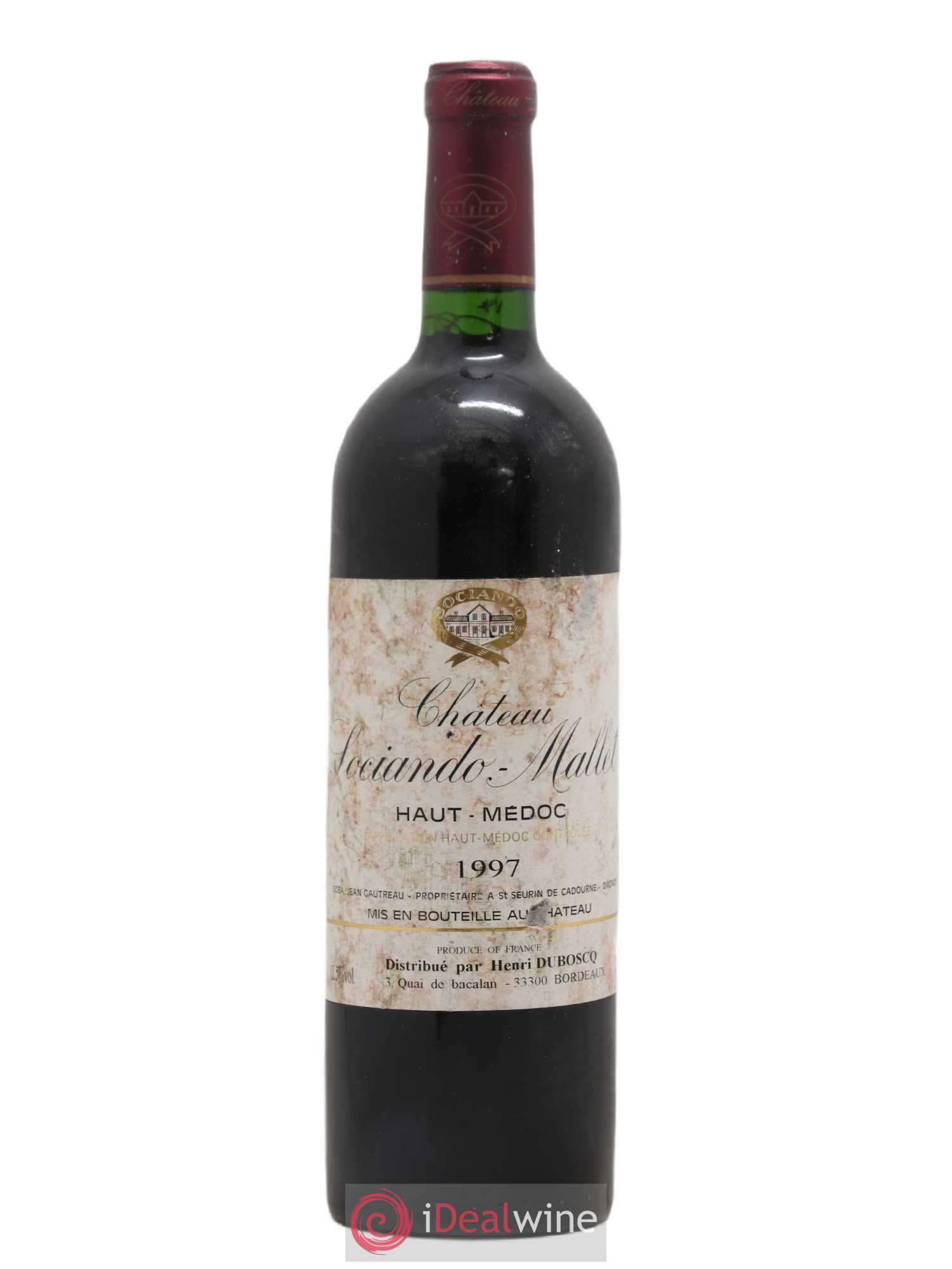 Château Sociando Mallet 1997 - Lot de 1 bouteille - 0