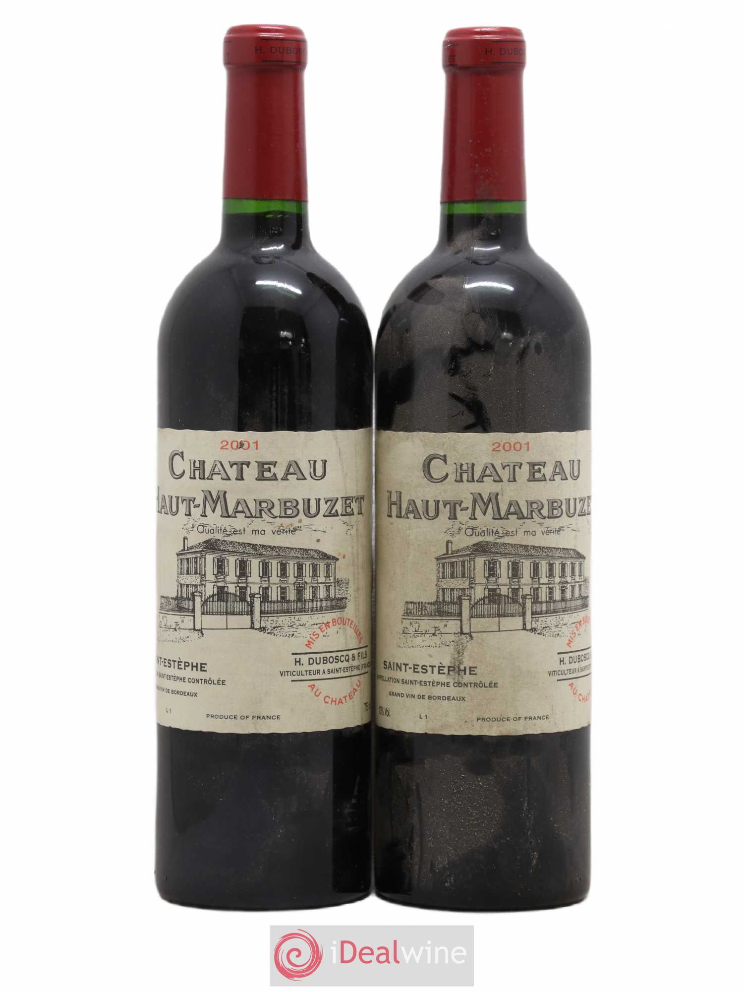 Château Haut Marbuzet 2001 - Lot de 2 bouteilles - 0