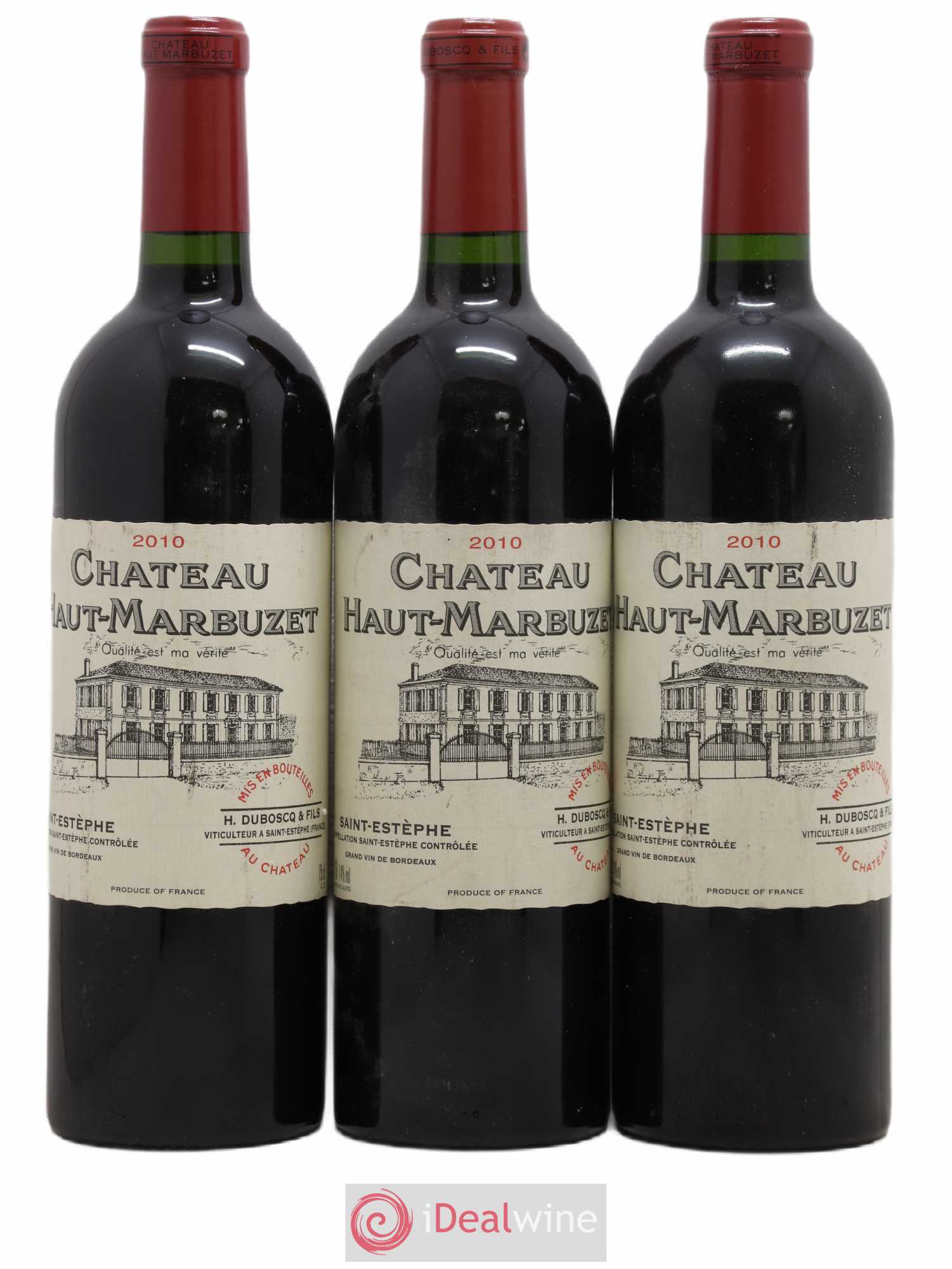 Château Haut Marbuzet 2010 - Lot de 3 bouteilles - 0