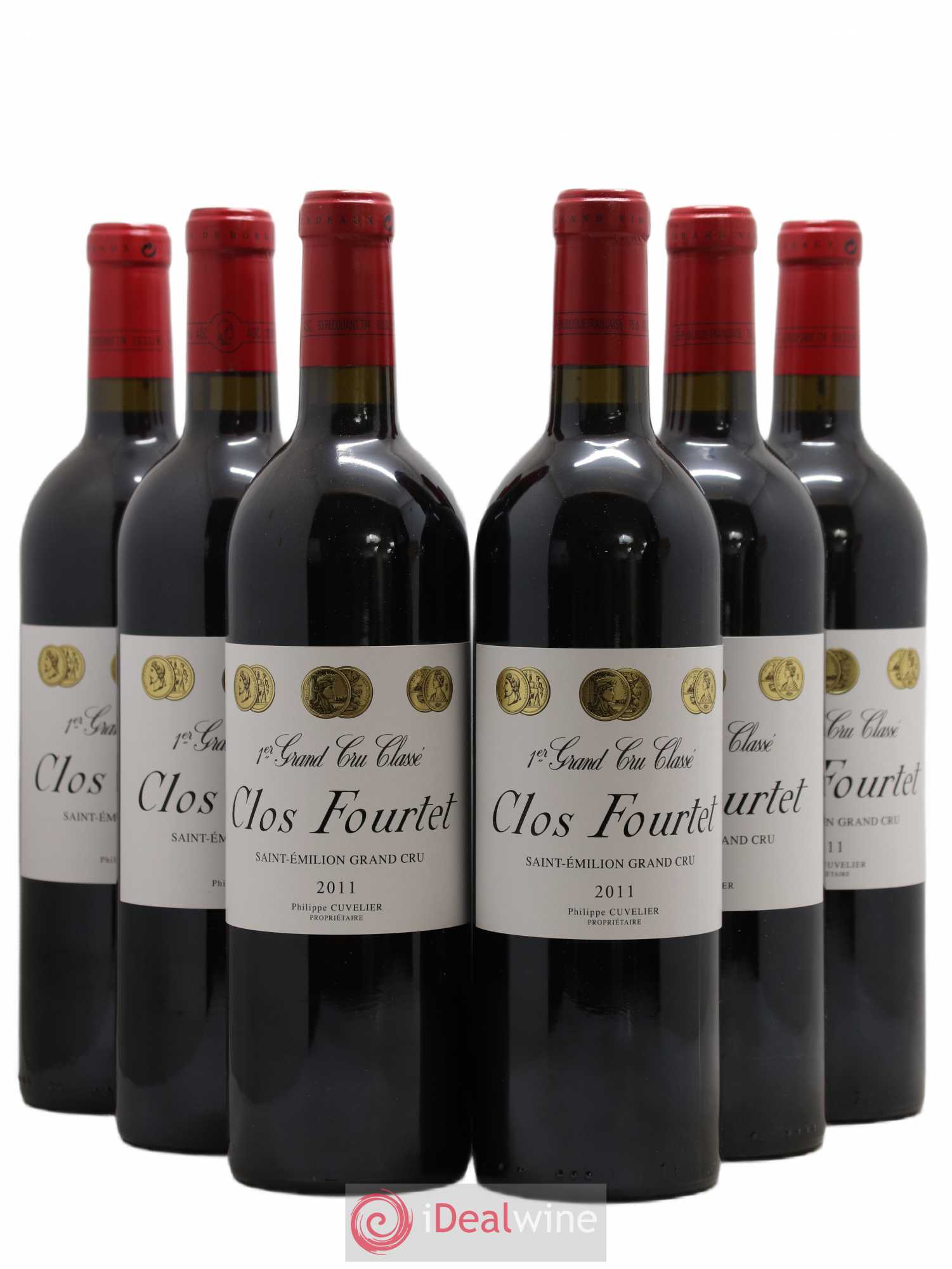 Clos Fourtet 1er Grand Cru Classé B 2011 - Lot de 6 bouteilles - 0