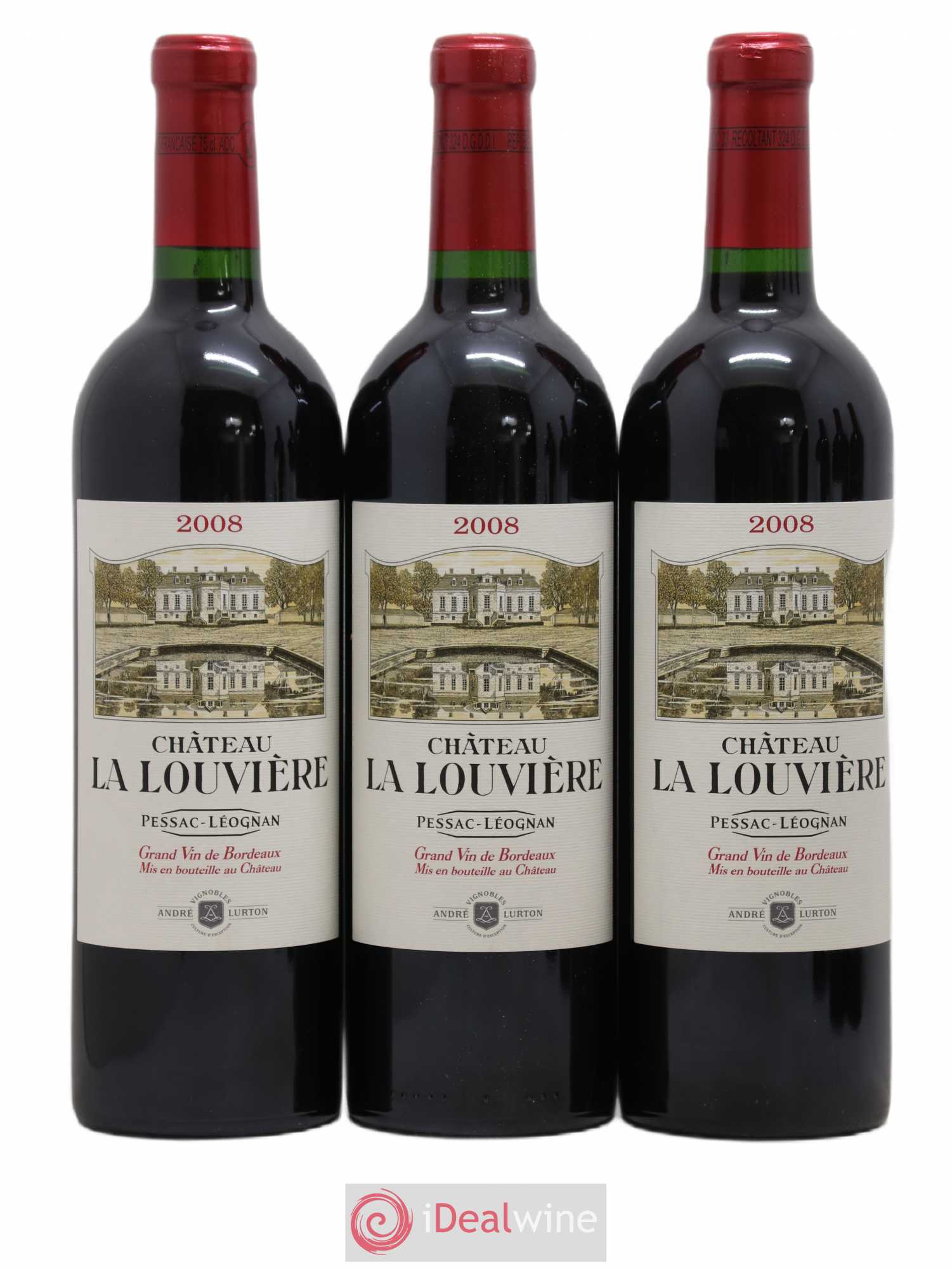 Château la Louvière 2008 - Lot de 6 bouteilles - 1