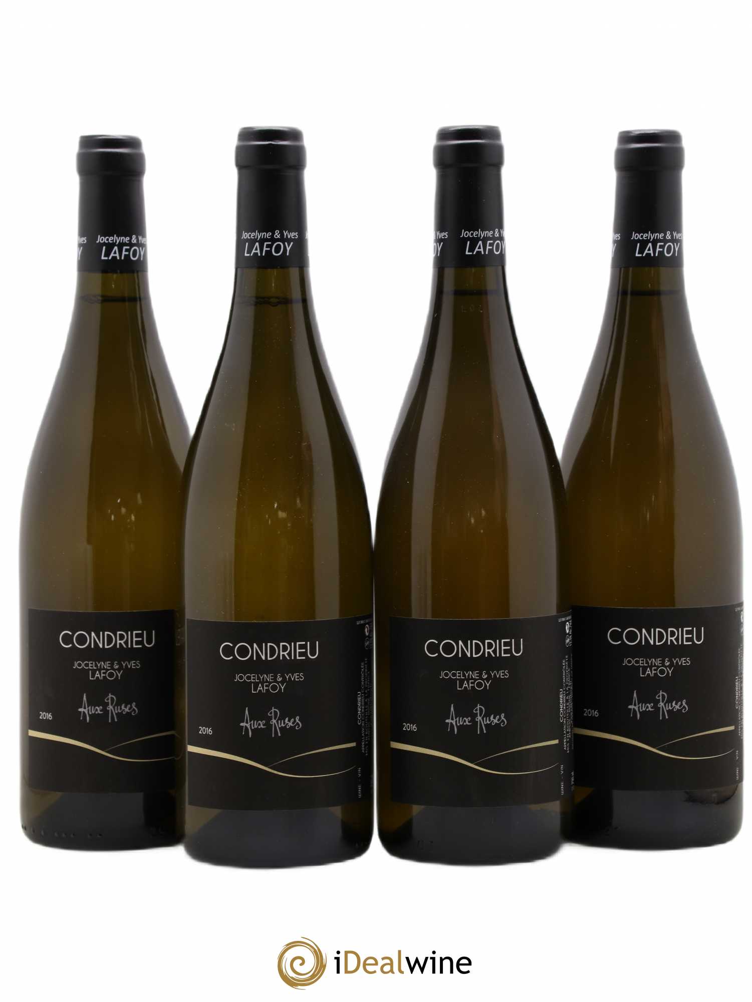 Condrieu Aux Rises Domaine Jocelyne et Yves Lafoy 2016 - Posten von 4 Flaschen - 0