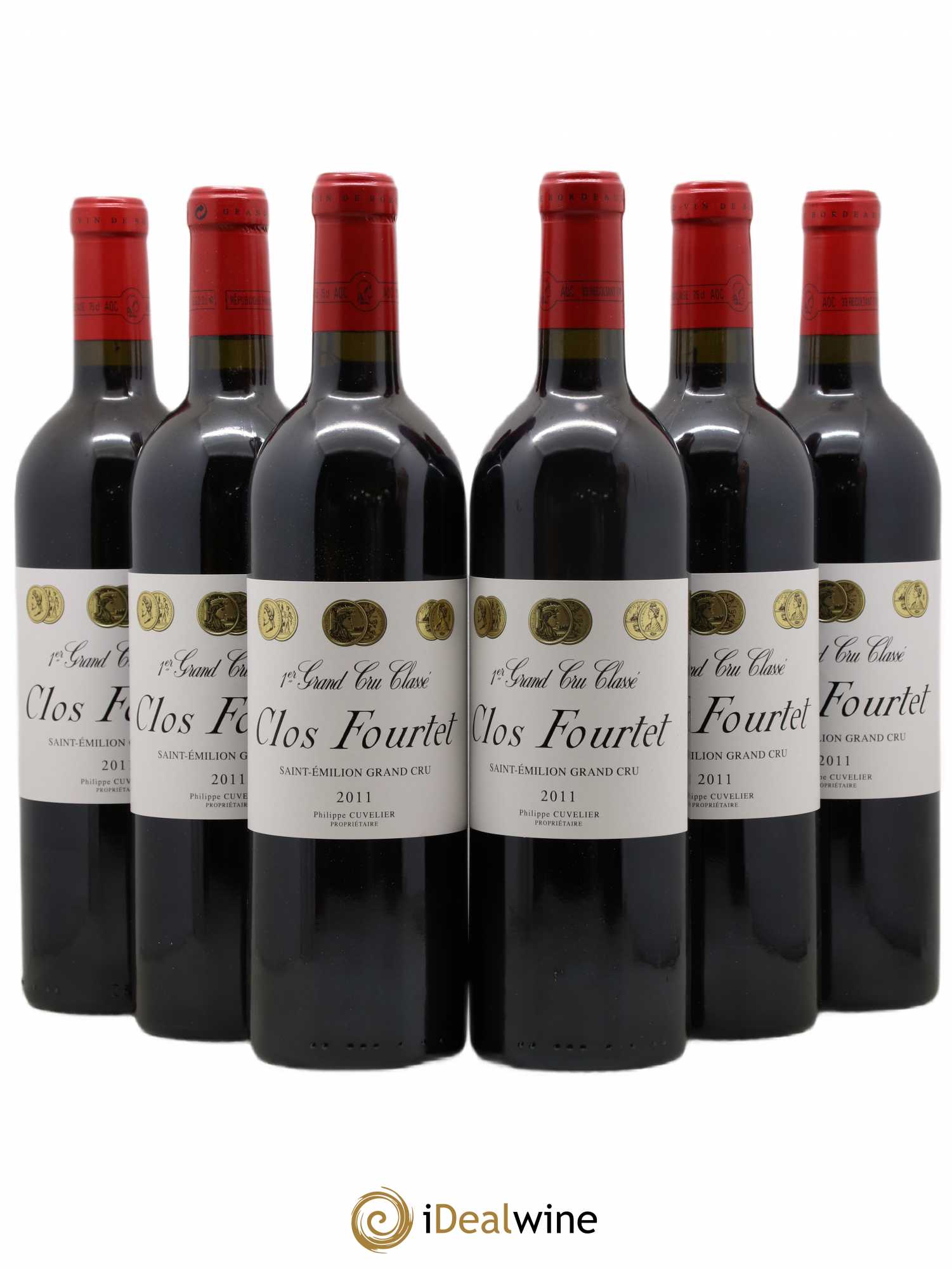 Clos Fourtet 1er Grand Cru Classé B 2011 - Lot de 6 bouteilles - 0