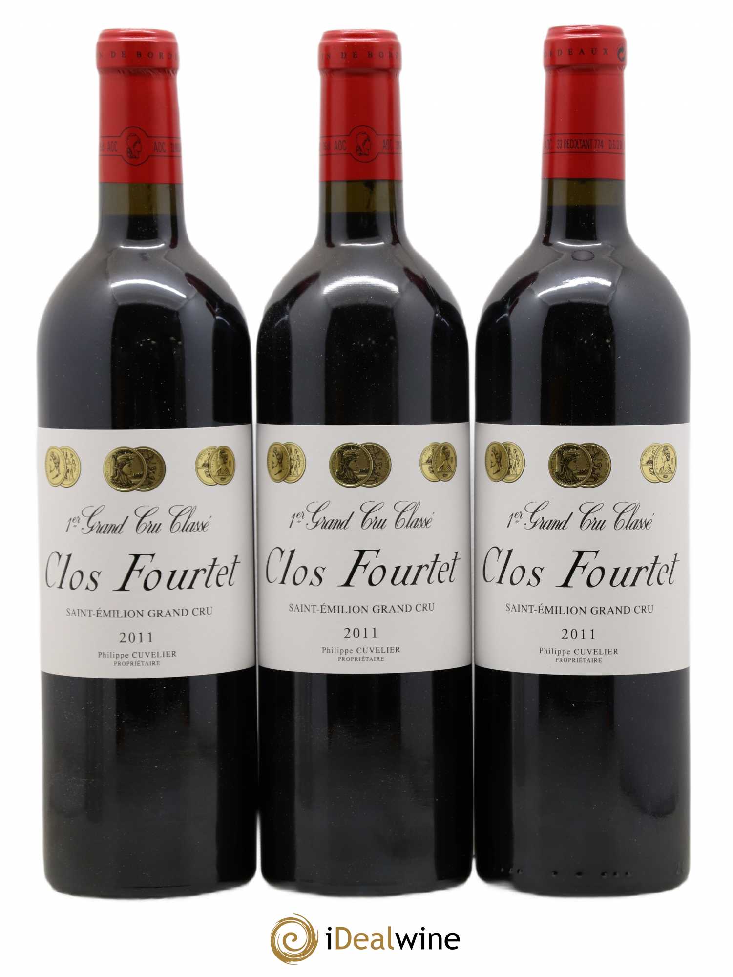 Clos Fourtet 1er Grand Cru Classé B 2011 - Lot de 6 bouteilles - 1