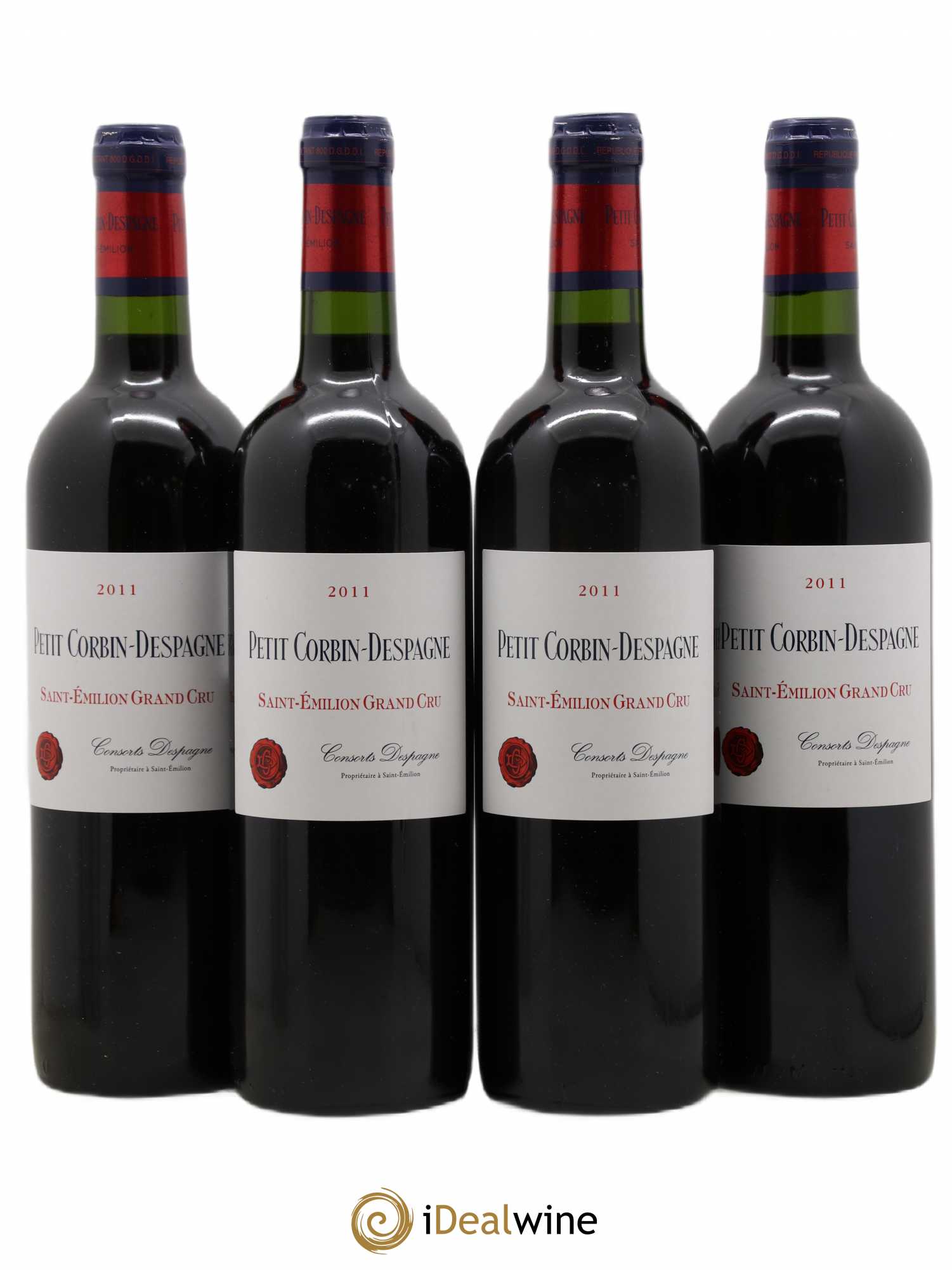 Petit Corbin Despagne Second Vin 2011 - Lot de 4 bouteilles - 0