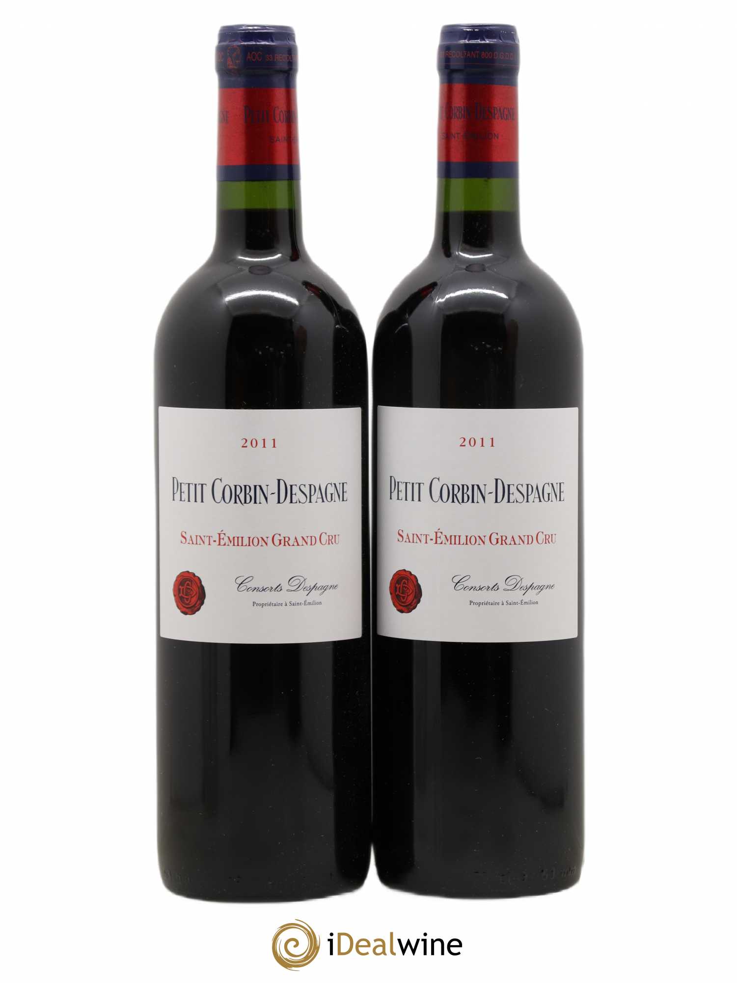 Petit Corbin Despagne Second Vin 2011 - Lot de 2 bouteilles - 0