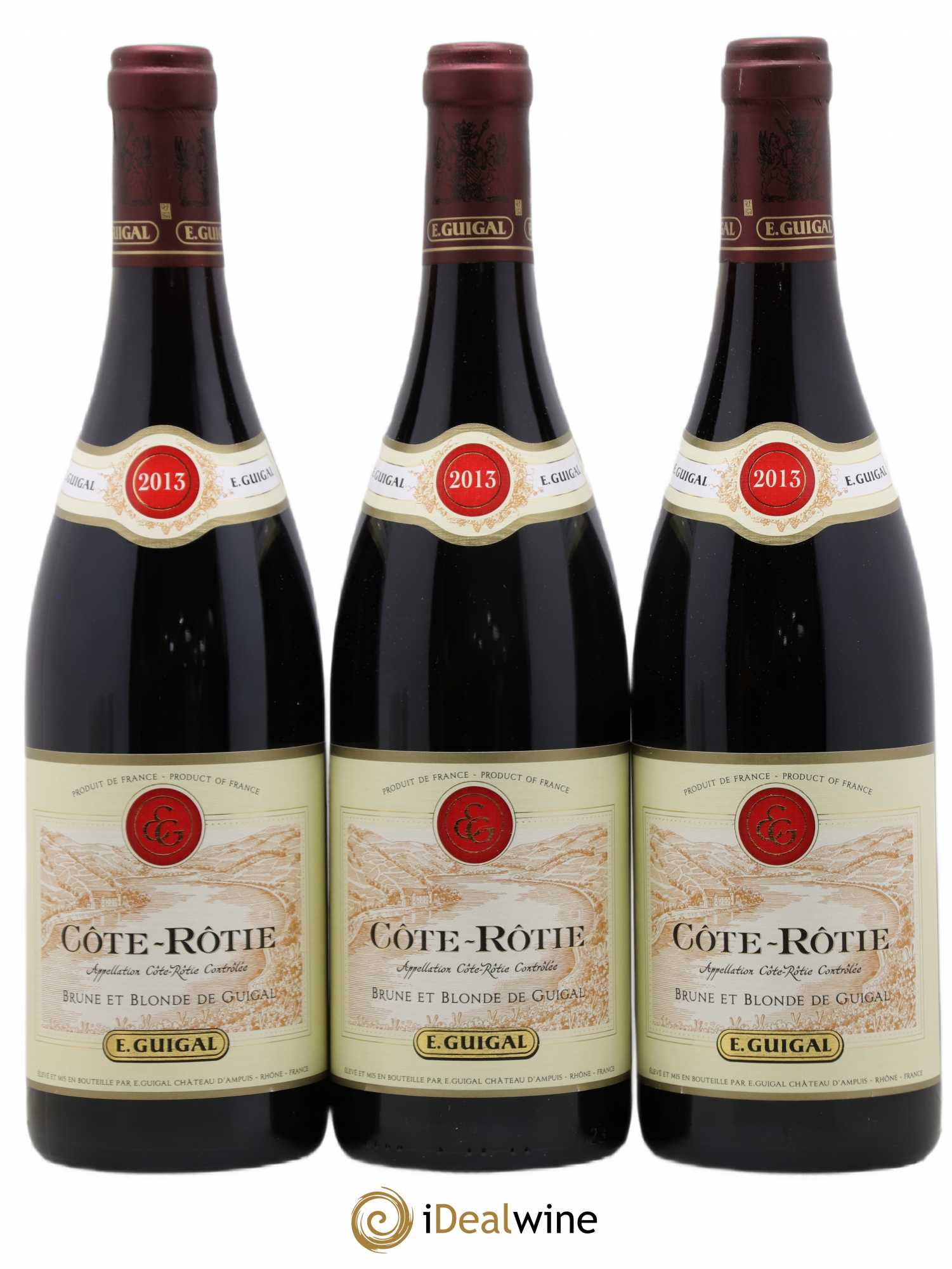 Côte-Rôtie Côtes Brune et Blonde Guigal 2013 - Lot de 3 bouteilles - 0