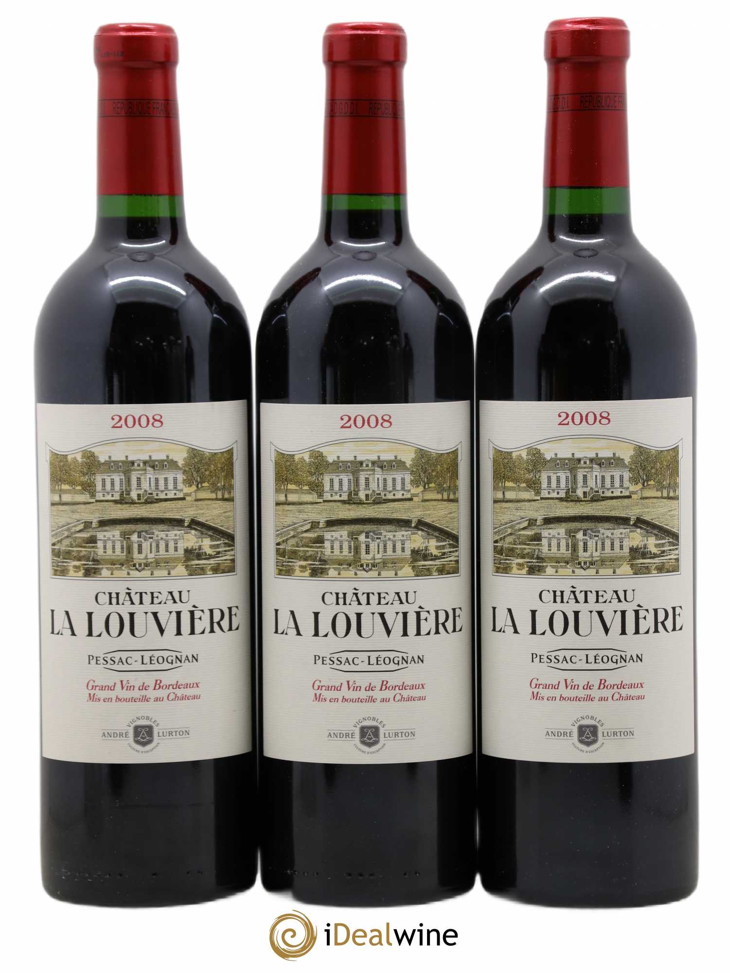 Château la Louvière 2008 - Lot de 6 bouteilles - 1