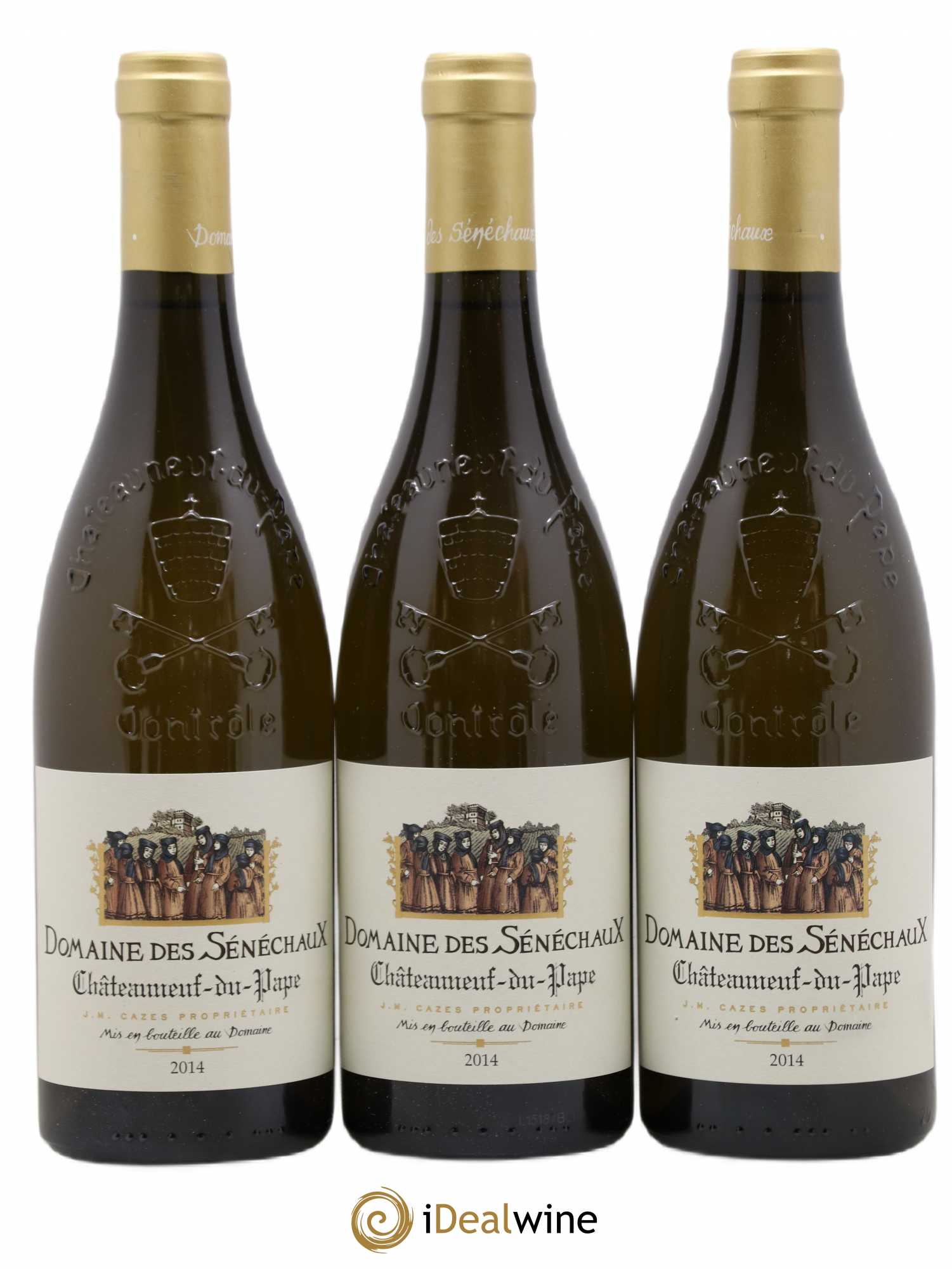 Châteauneuf-du-Pape Sénéchaux (Domaine des) Famille J-M. Cazès 2014 - Lot of 6 bottles - 1