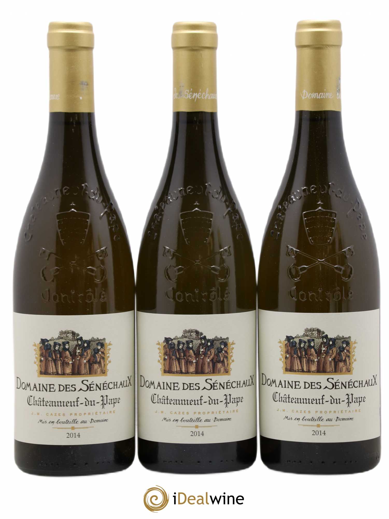 Châteauneuf-du-Pape Sénéchaux (Domaine des) Famille J-M. Cazès 2014 - Lot of 6 bottles - 2