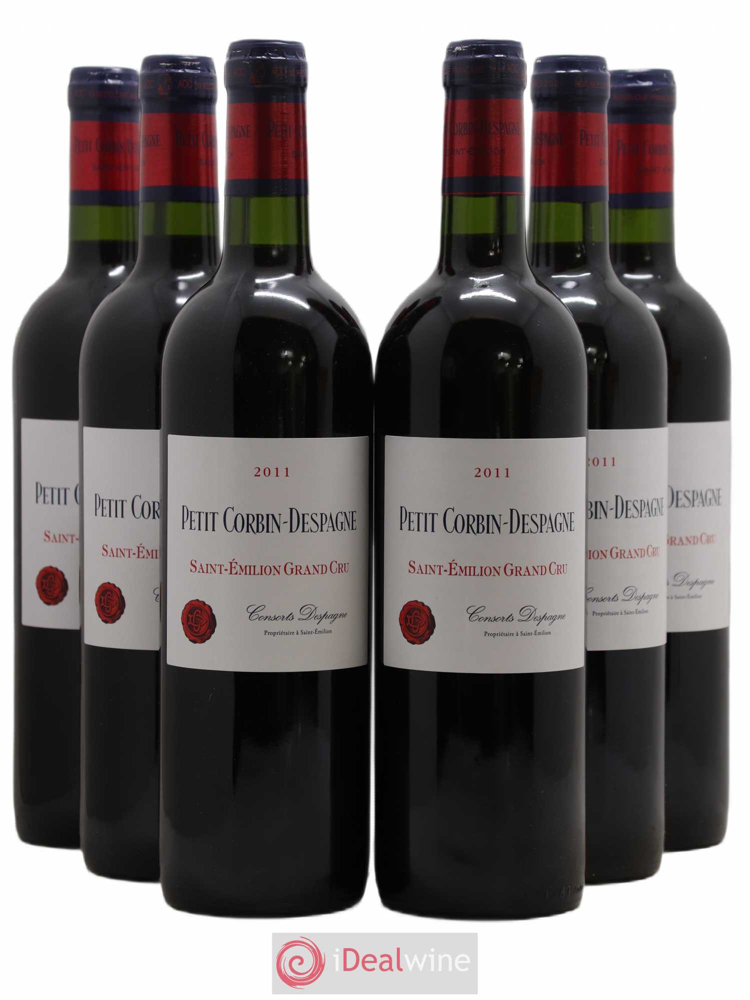 Petit Corbin Despagne Second Vin 2011 - Lot de 6 bouteilles - 0