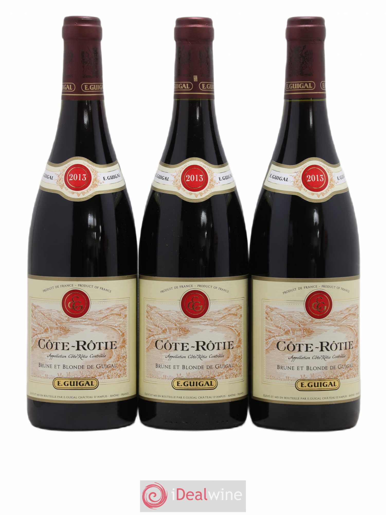 Côte-Rôtie Côtes Brune et Blonde Guigal 2013 - Lot de 3 bouteilles - 0
