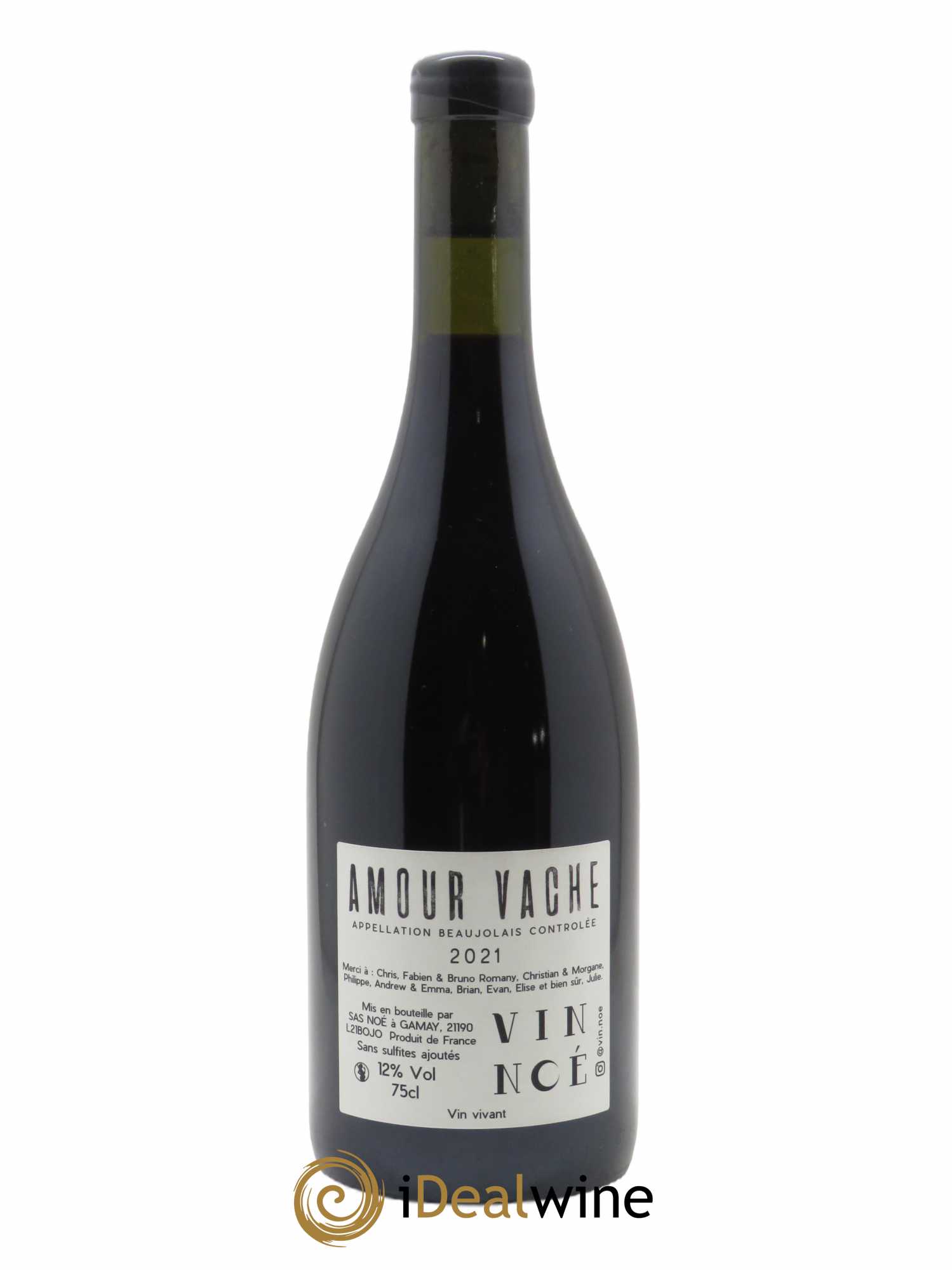 Beaujolais Amour Vache Vin Noé 2021 - Lot of 1 bottle - 1