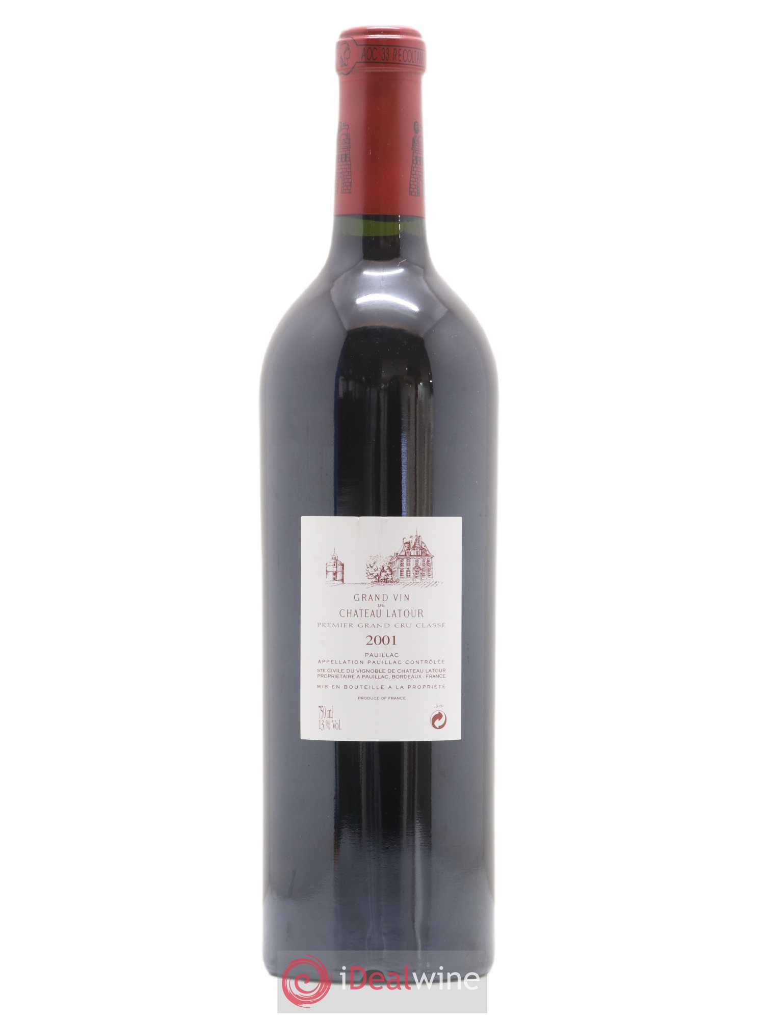 Château Latour 1er Grand Cru Classé 2001 - Lot de 1 bouteille - 1