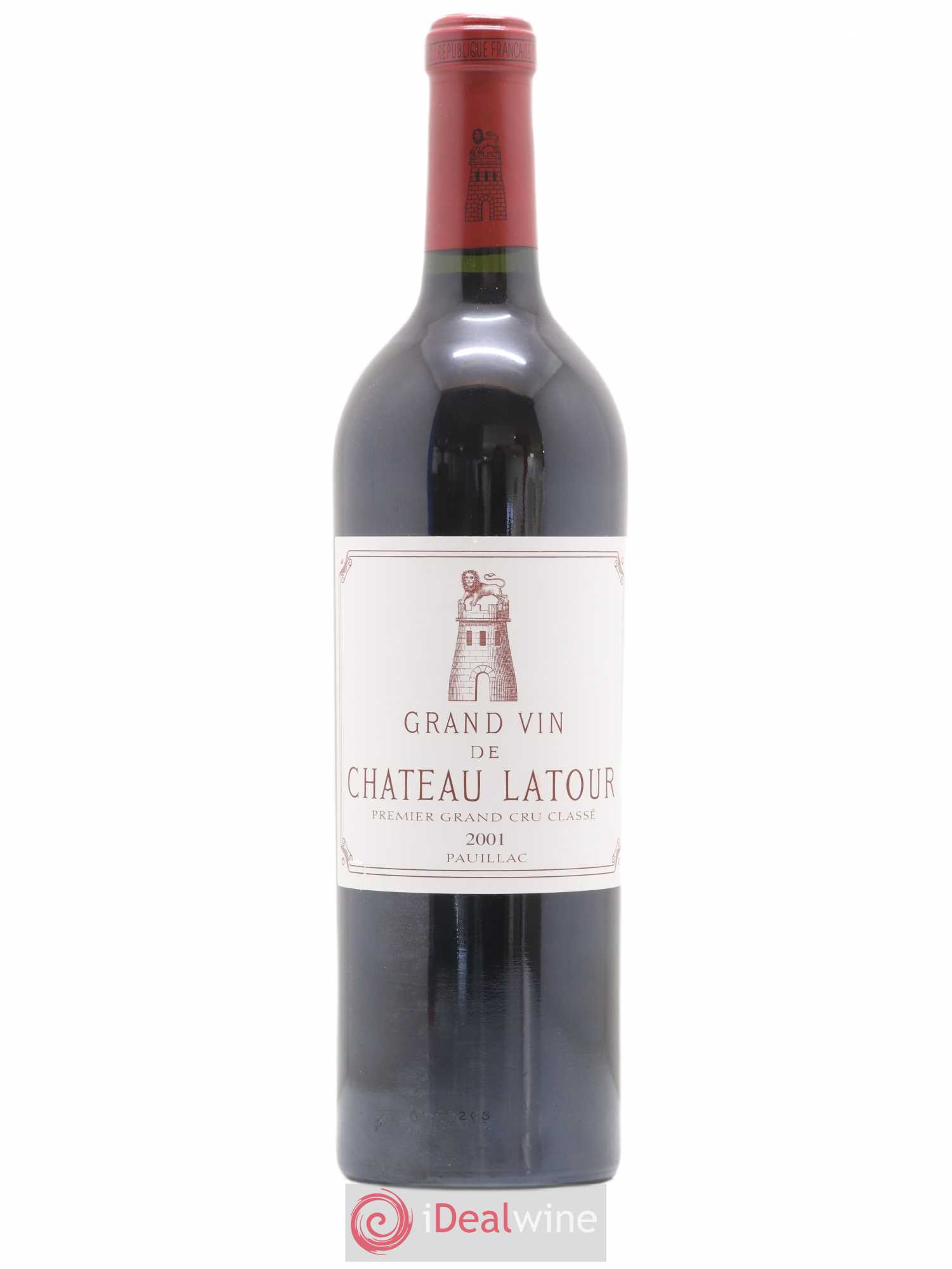 Château Latour 1er Grand Cru Classé 2001 - Lot de 1 bouteille - 0