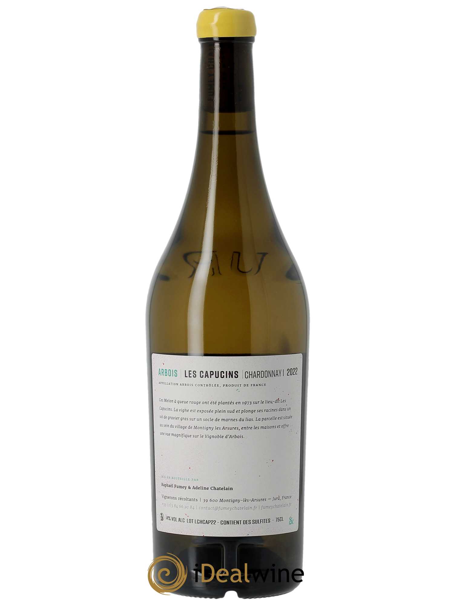 Arbois Chardonnay Les Capucins Fumey-Chatelain 2022 - Lot de 1 bouteille - 1
