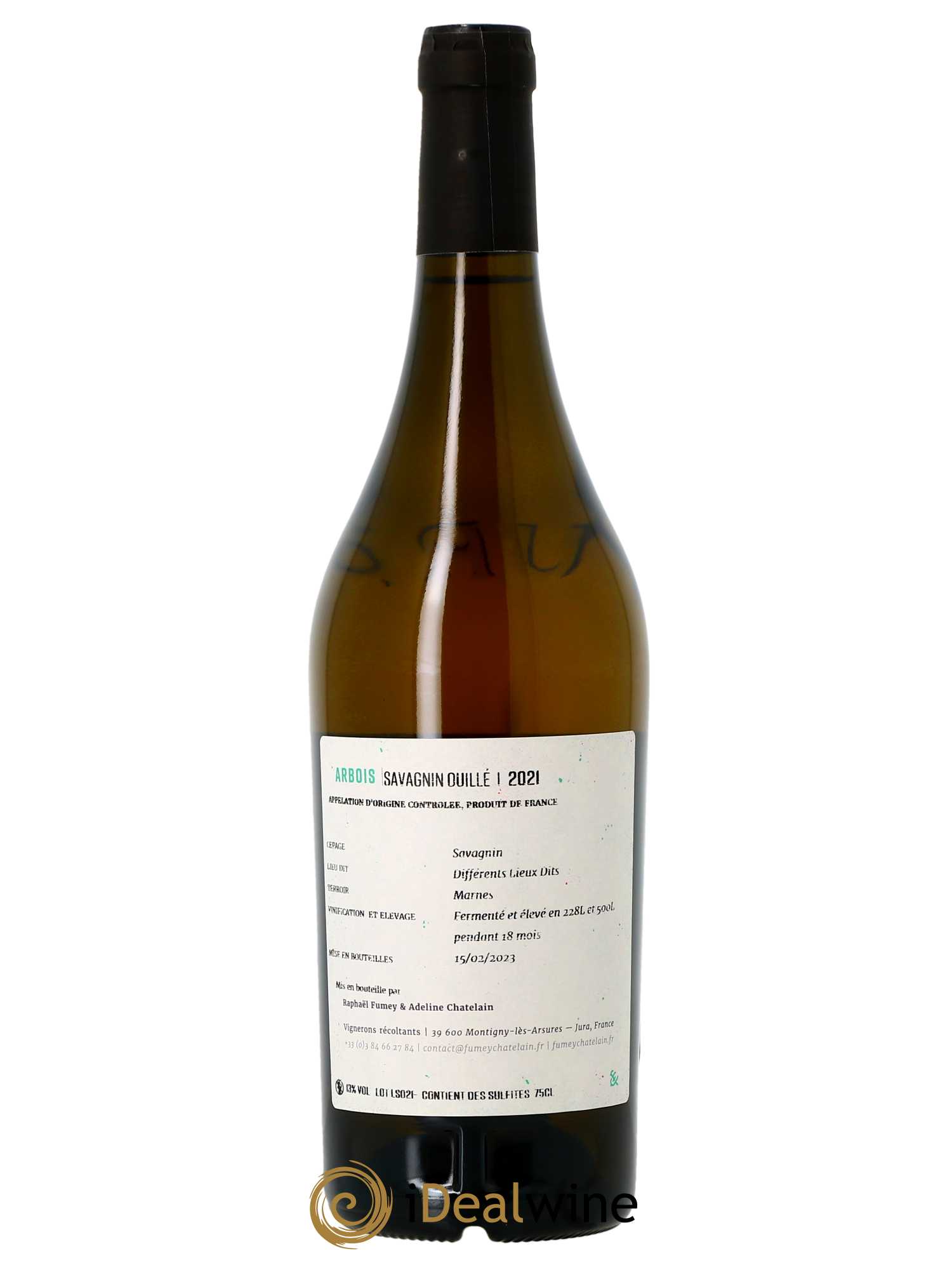 Arbois Savagnin Ouillé Fumey-Chatelain 2021 - Lot of 1 bottle - 1