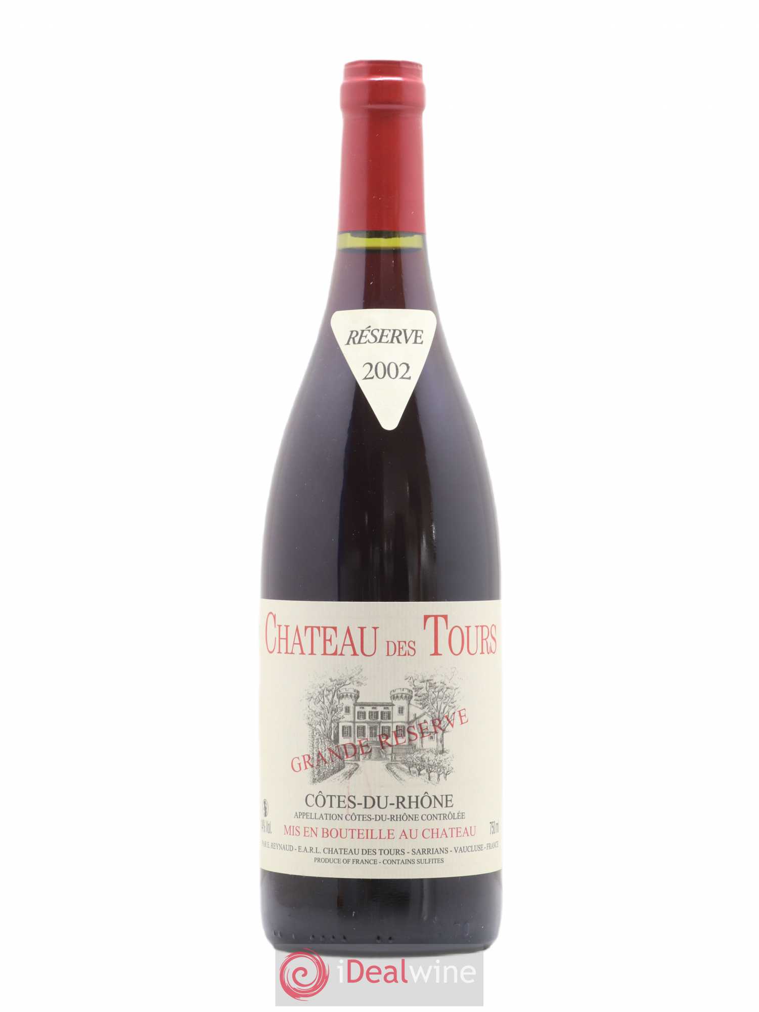 Côtes-du-Rhône Château des Tours Emmanuel Reynaud Grande Réserve 2002 - Lot de 1 bouteille - 0