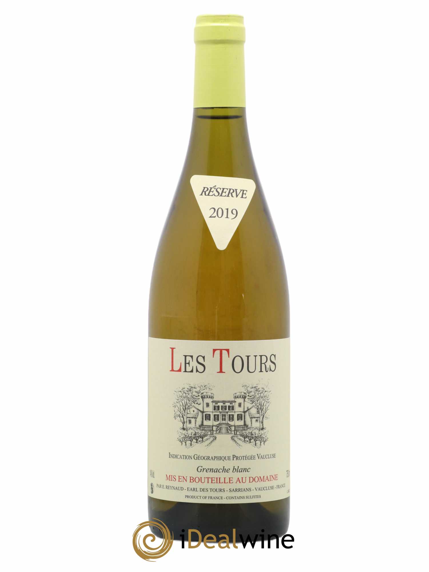 IGP Vaucluse (Vin de Pays de Vaucluse) Les Tours Grenache Blanc Emmanuel Reynaud 2019 - Posten von 1 Flasche - 0