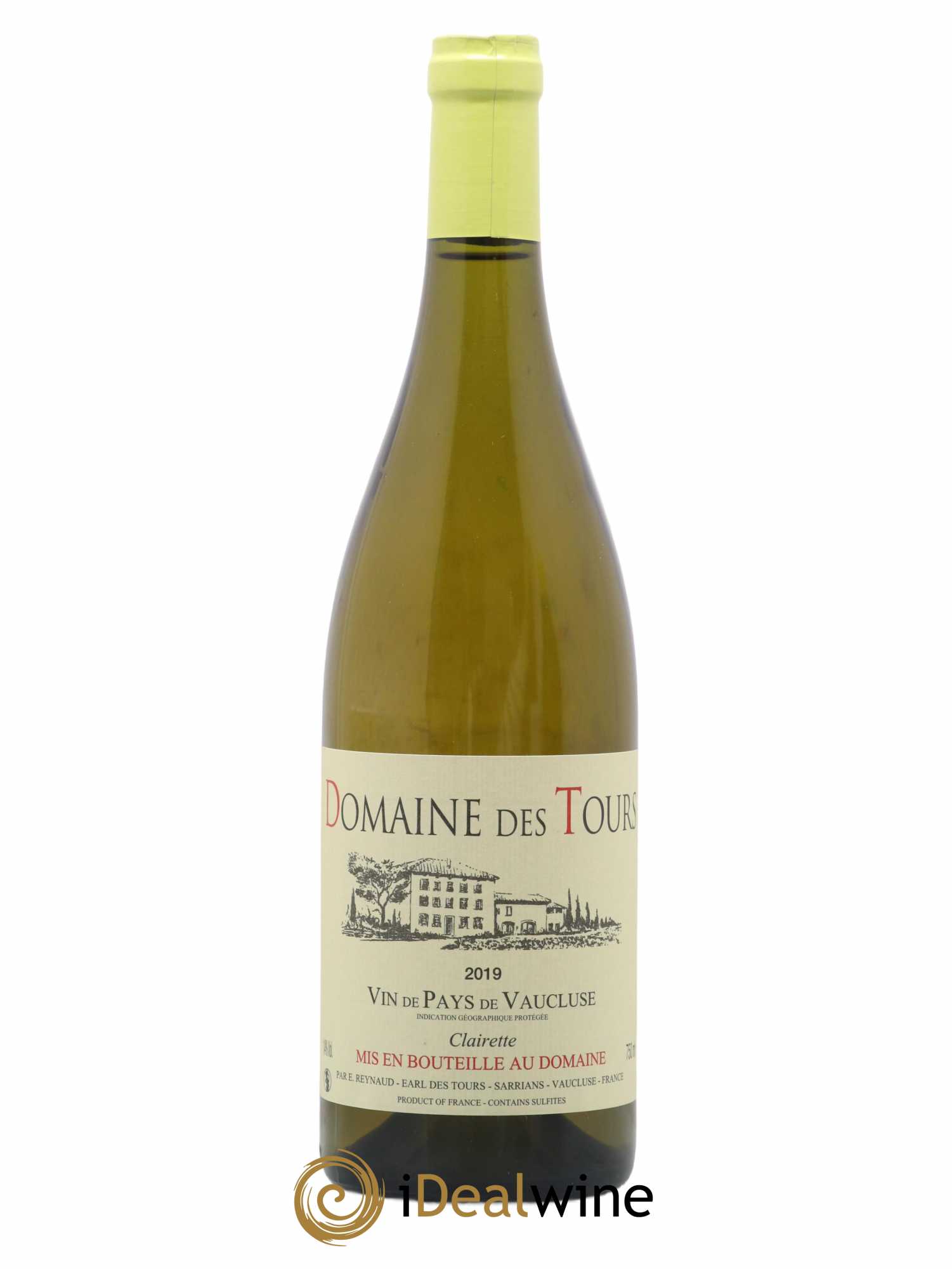 Vaucluse (Vin de Pays de Vaucluse) Domaine des Tours Emmanuel Reynaud 2019 - Lot de 1 bouteille - 0