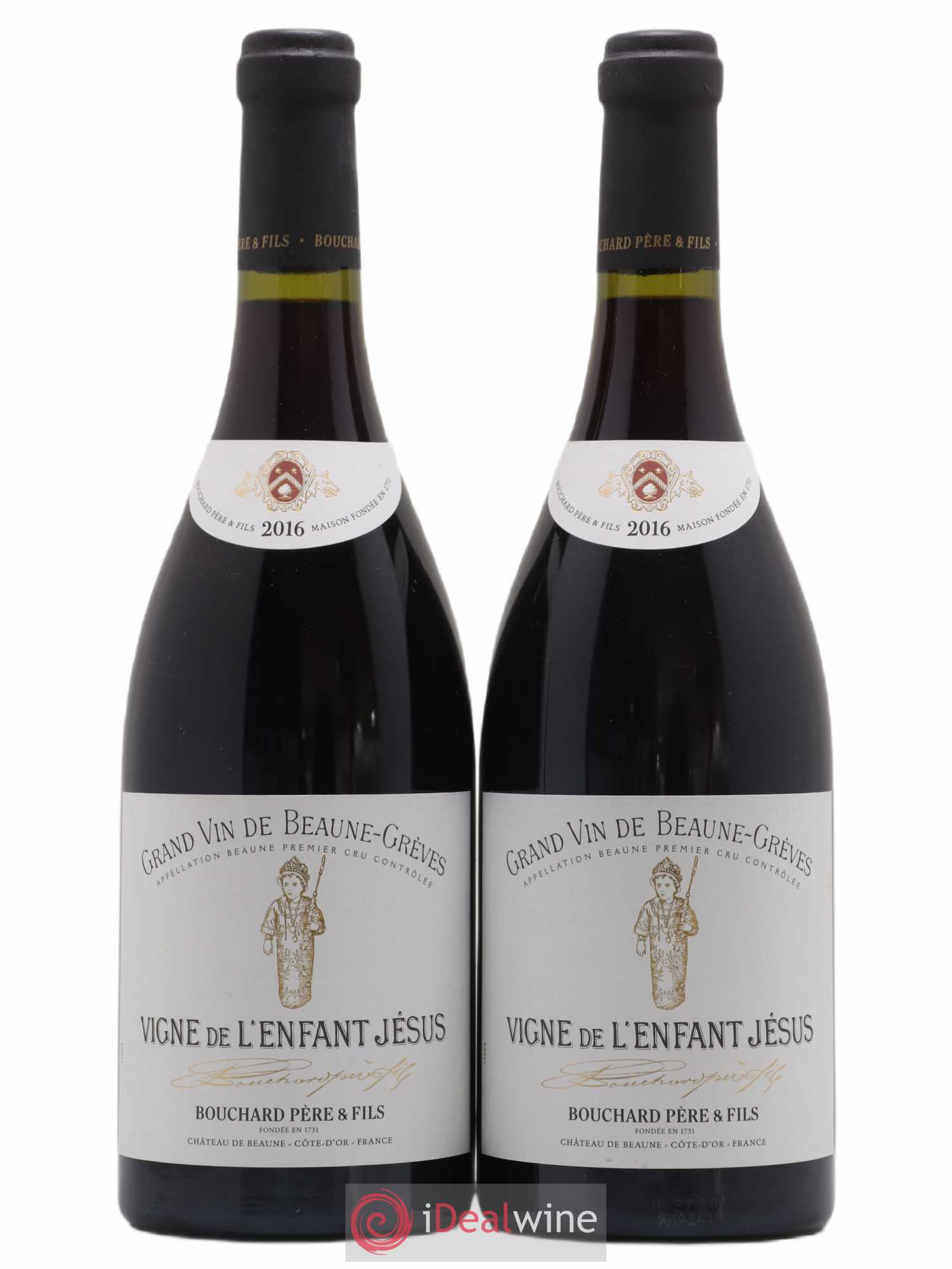 Beaune 1er Cru Grèves - Vigne de l'Enfant Jésus Bouchard Père & Fils 2016 - Lot de 2 bouteilles - 0