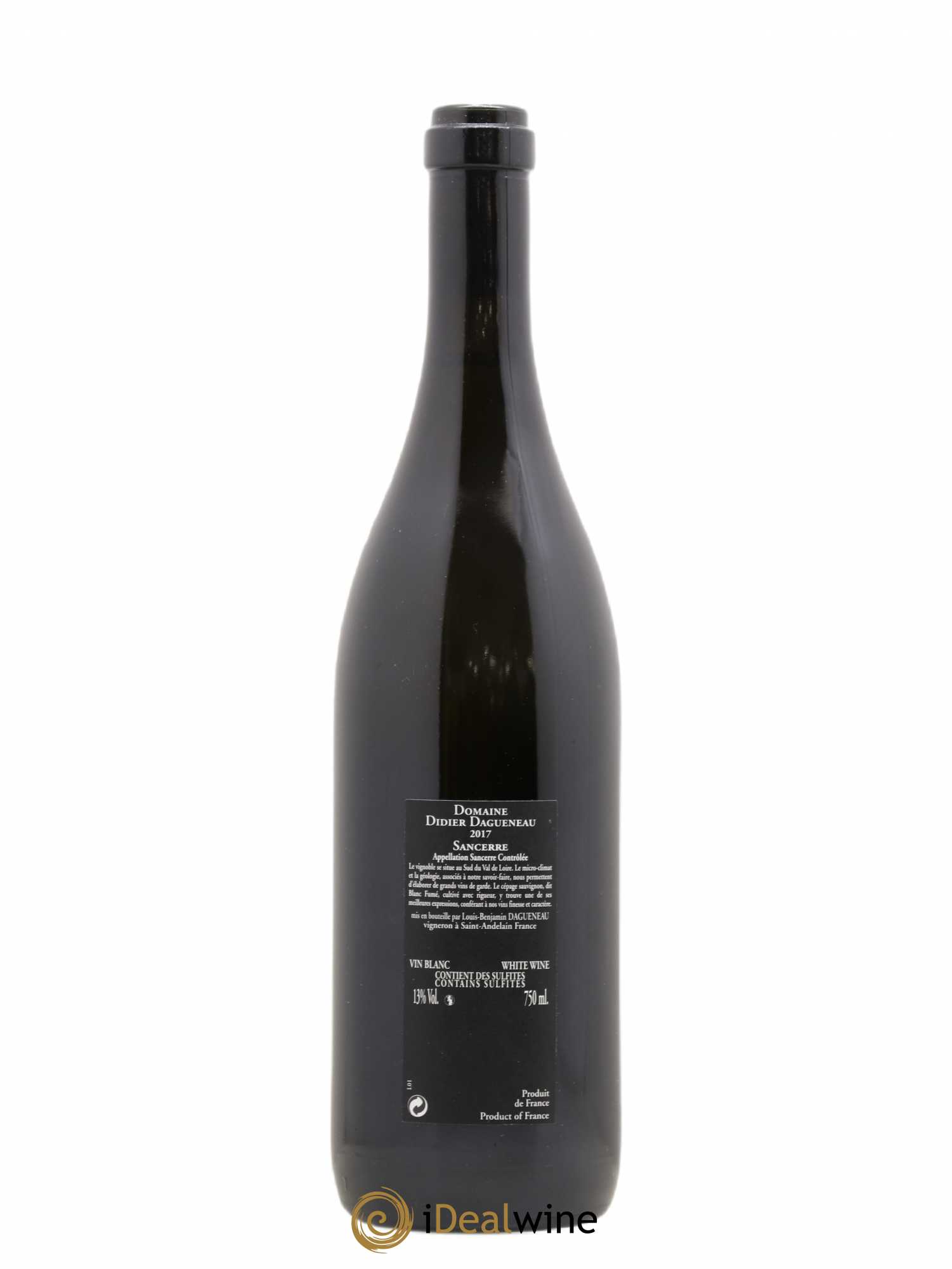 Sancerre Le Mont Damné Chavignol Dagueneau (Domaine Didier - Louis-Benjamin) 2017 - Lot de 1 bouteille - 1