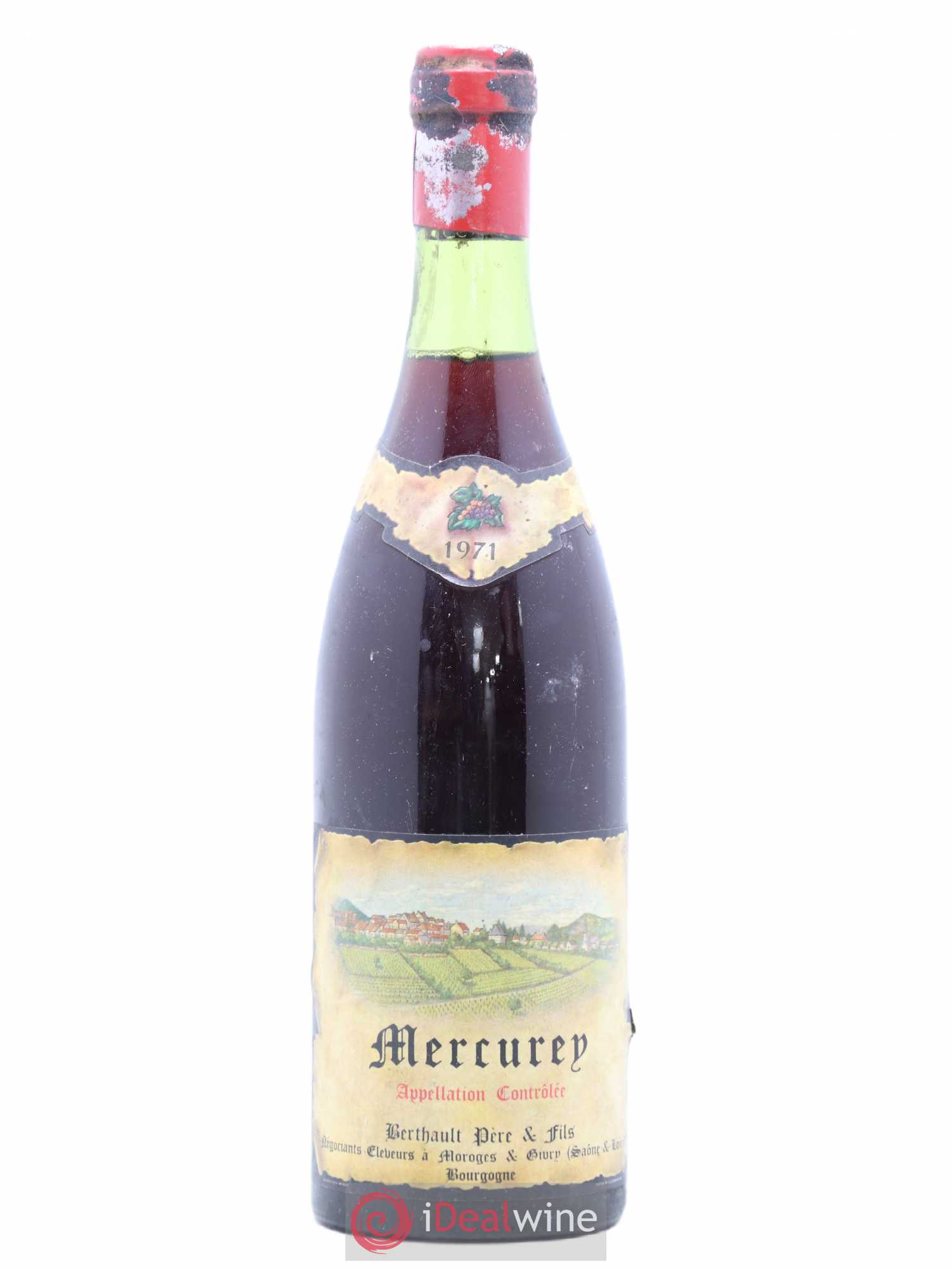 Mercurey Berthault Pere Et Fils 1971 - Posten von 1 Flasche - 0
