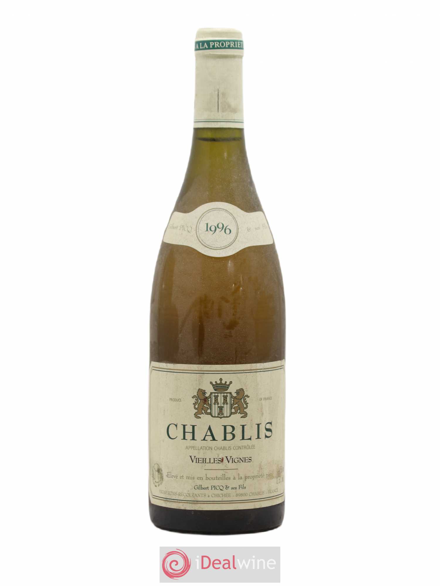 Chablis Vieilles vignes Gilbert Picq et Fils 1996 - Lot de 1 bouteille - 0