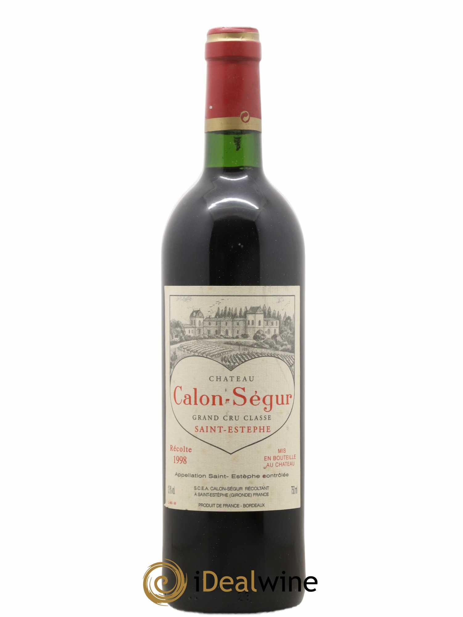 Château Calon Ségur 3ème Grand Cru Classé 1998 - Lot de 1 bouteille - 0