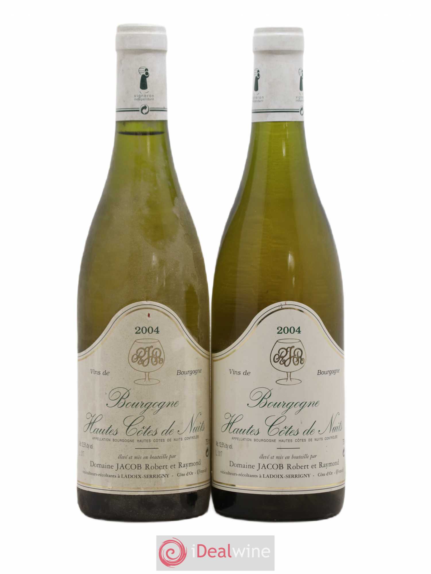 Hautes-Côtes de Nuits Domaine Jacob Robert Et Raymond 2004 - Posten von 2 Flaschen - 0