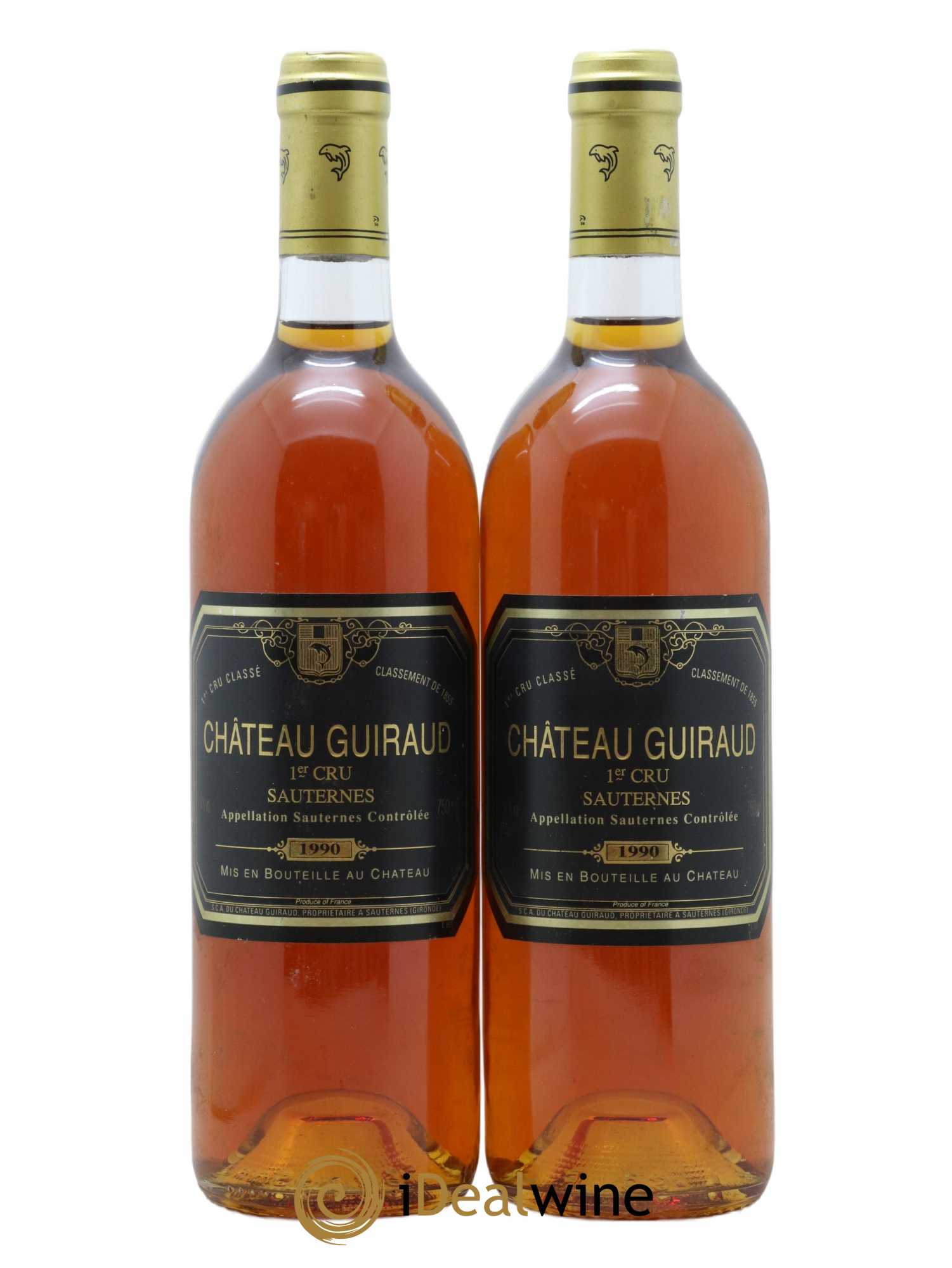 Château Guiraud 1er Grand Cru Classé 1990 - Lotto di 2 bottiglie - 0