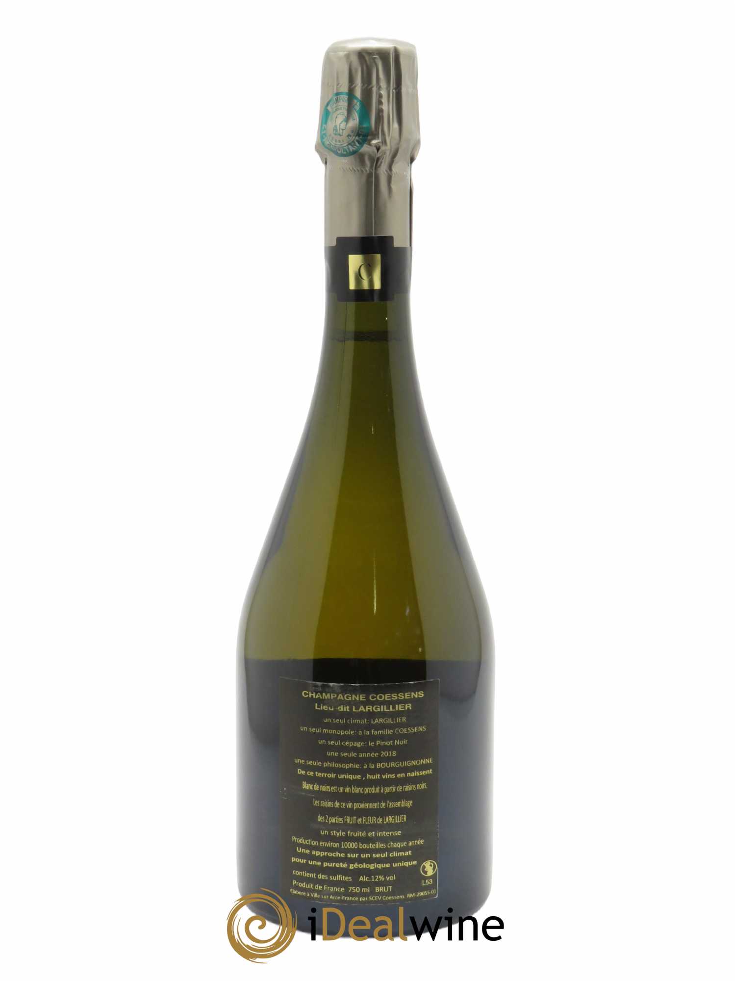 Largillier Blanc de Noirs brut Jérome Coessens 2018 - Lot of 1 bottle - 1