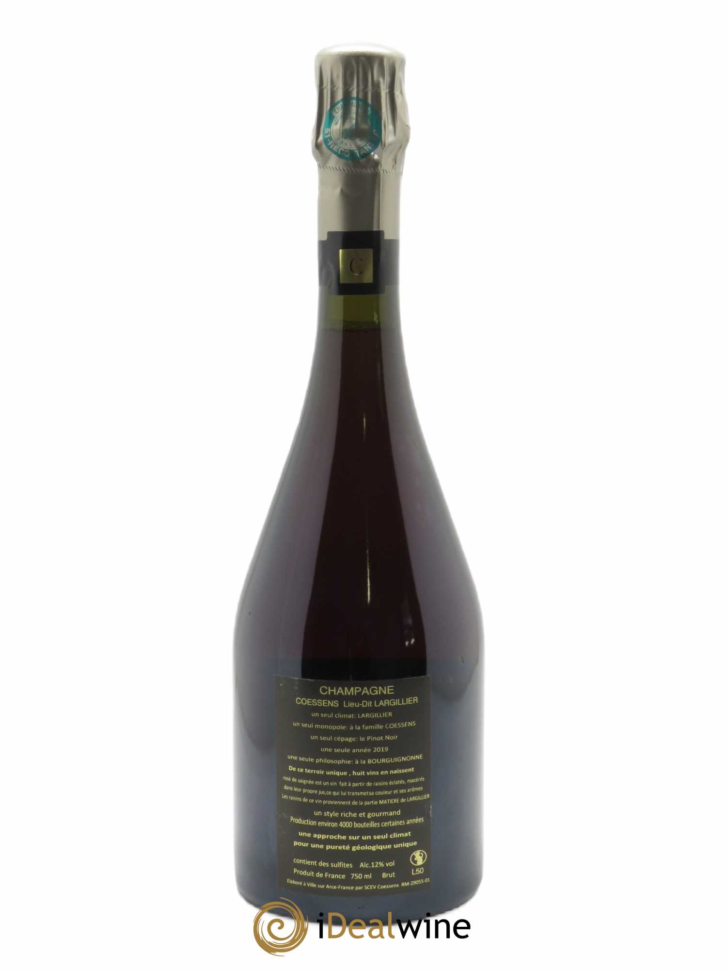 Largillier Rosé de Saignée Brut Jérome Coessens 2019 - Lot of 1 bottle - 1
