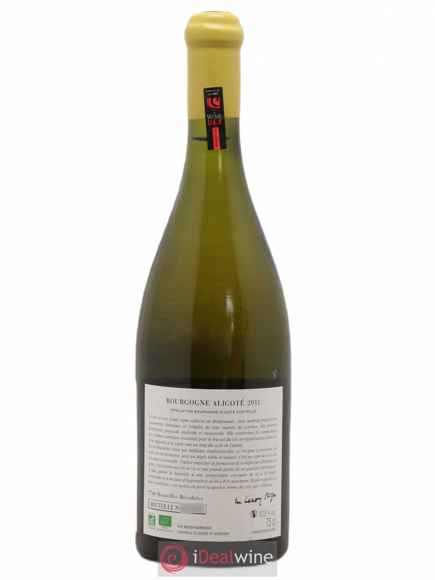 Bourgogne Aligoté Sous Chatelet d'Auvenay (Domaine) 2011 - Lot de 1 bouteille - 1