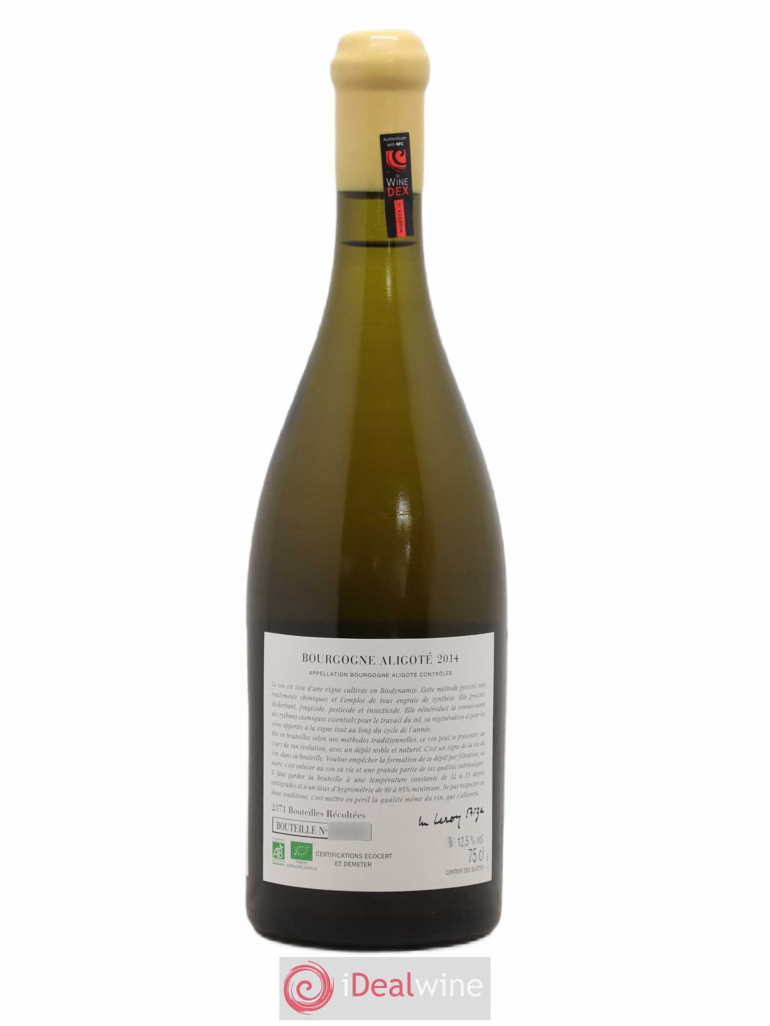 Bourgogne Aligoté Sous Chatelet d'Auvenay (Domaine) 2014 - Lot de 1 bouteille - 1