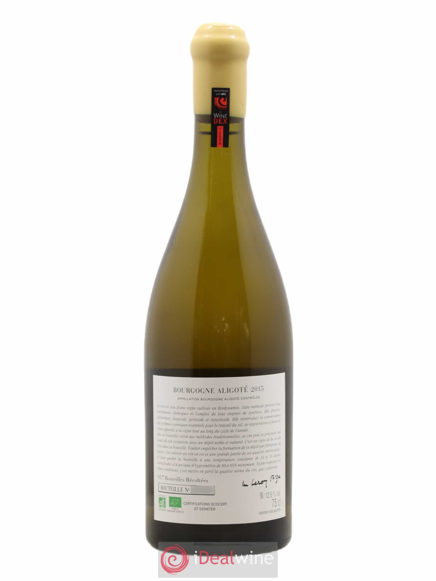 Bourgogne Aligoté Sous Chatelet d'Auvenay (Domaine) 2015 - Lot de 1 bouteille - 1