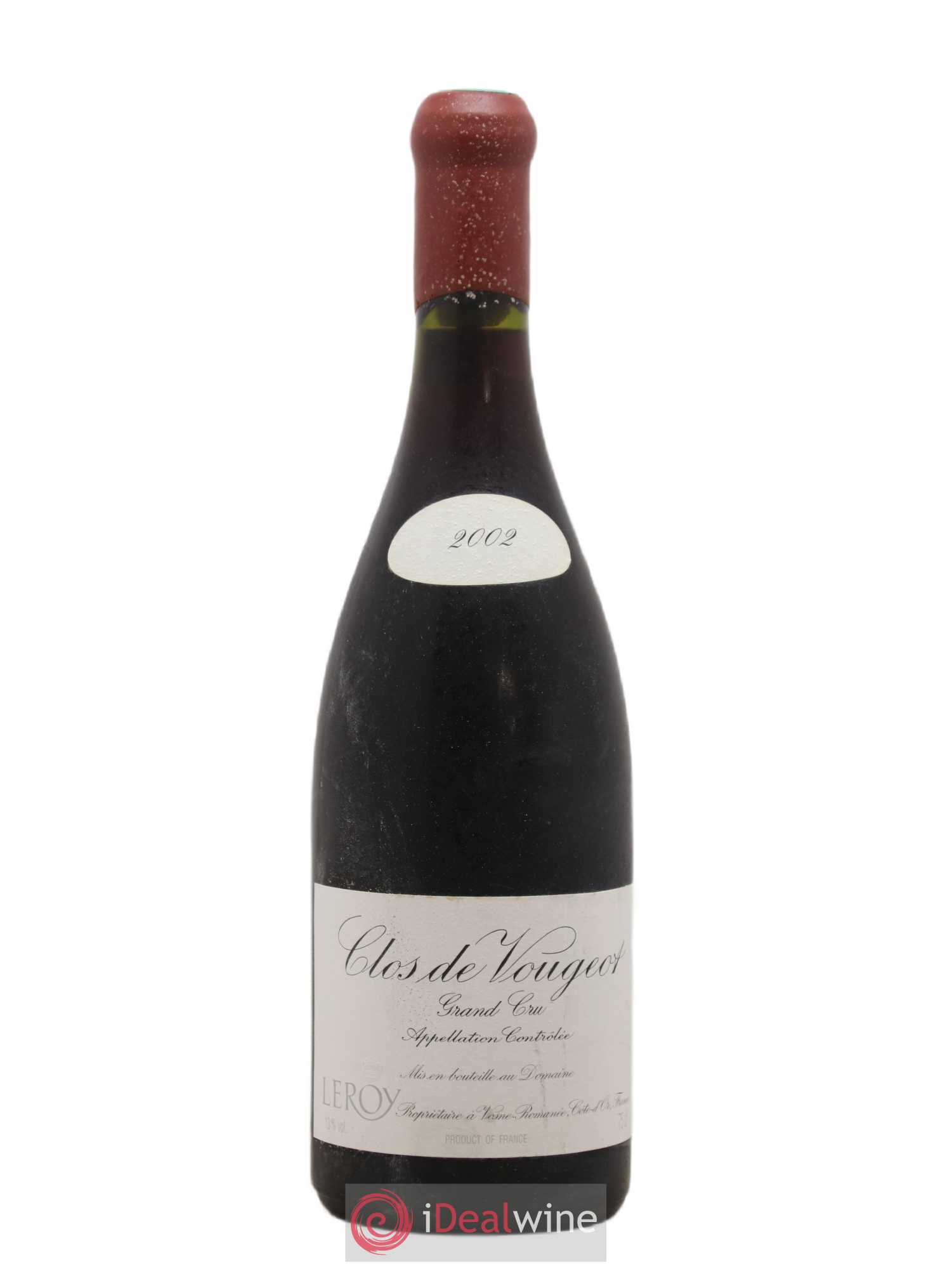 Clos de Vougeot Grand Cru Leroy (Domaine) 2002 - Lot de 1 bouteille - 0