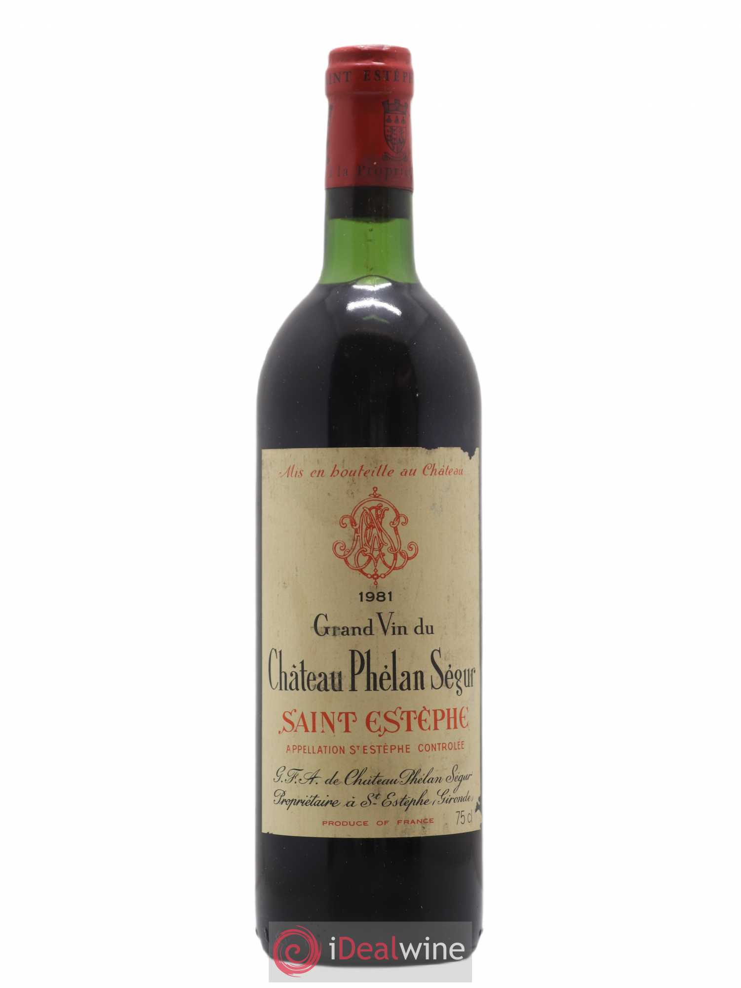 Château Phélan Ségur 1981 - Lot de 1 bouteille - 0