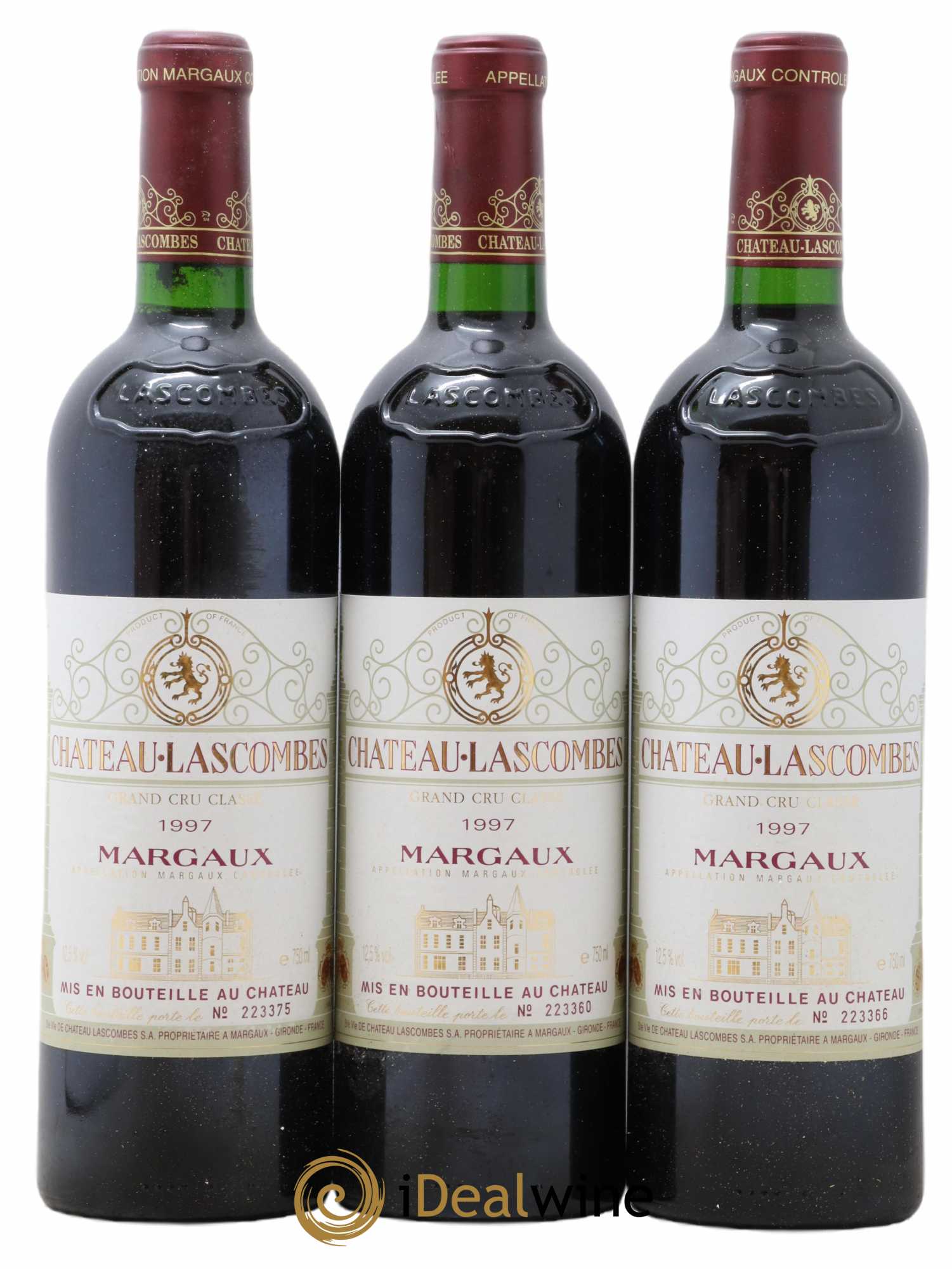 Château Lascombes 2ème Grand Cru Classé 1997 - Lot de 3 bouteilles - 0
