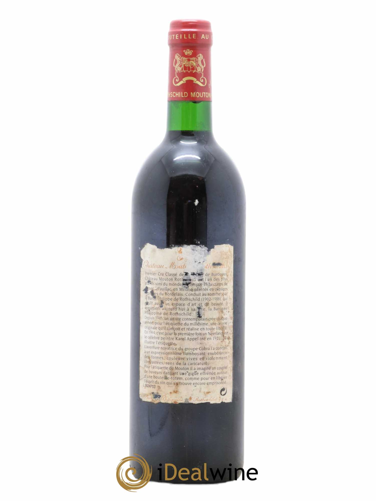 Château Mouton Rothschild 1er Grand Cru Classé 1994 - Lot de 1 bouteille - 1