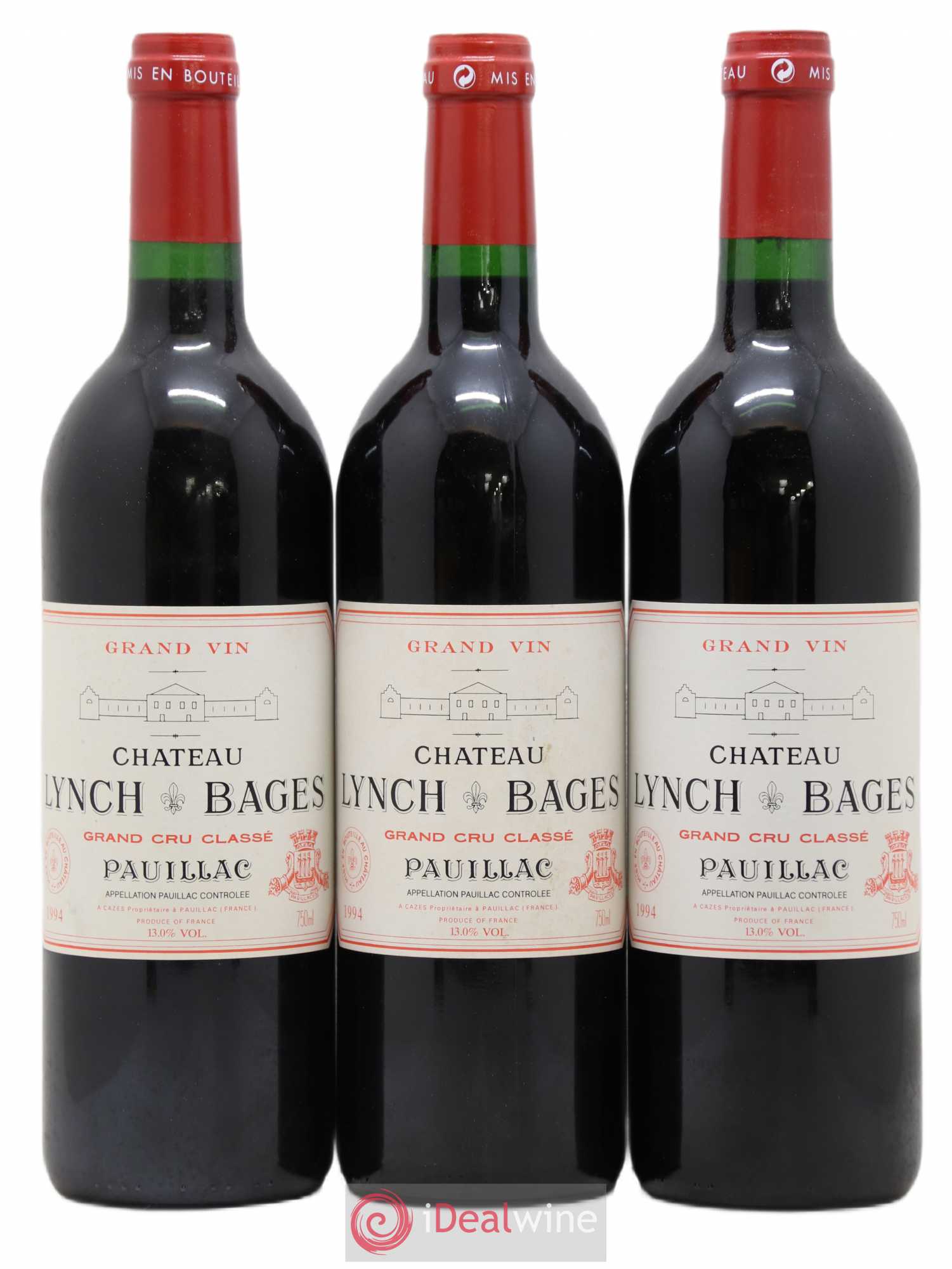 Château Lynch Bages 5ème Grand Cru Classé 1994 - Lot de 12 bouteilles - 4