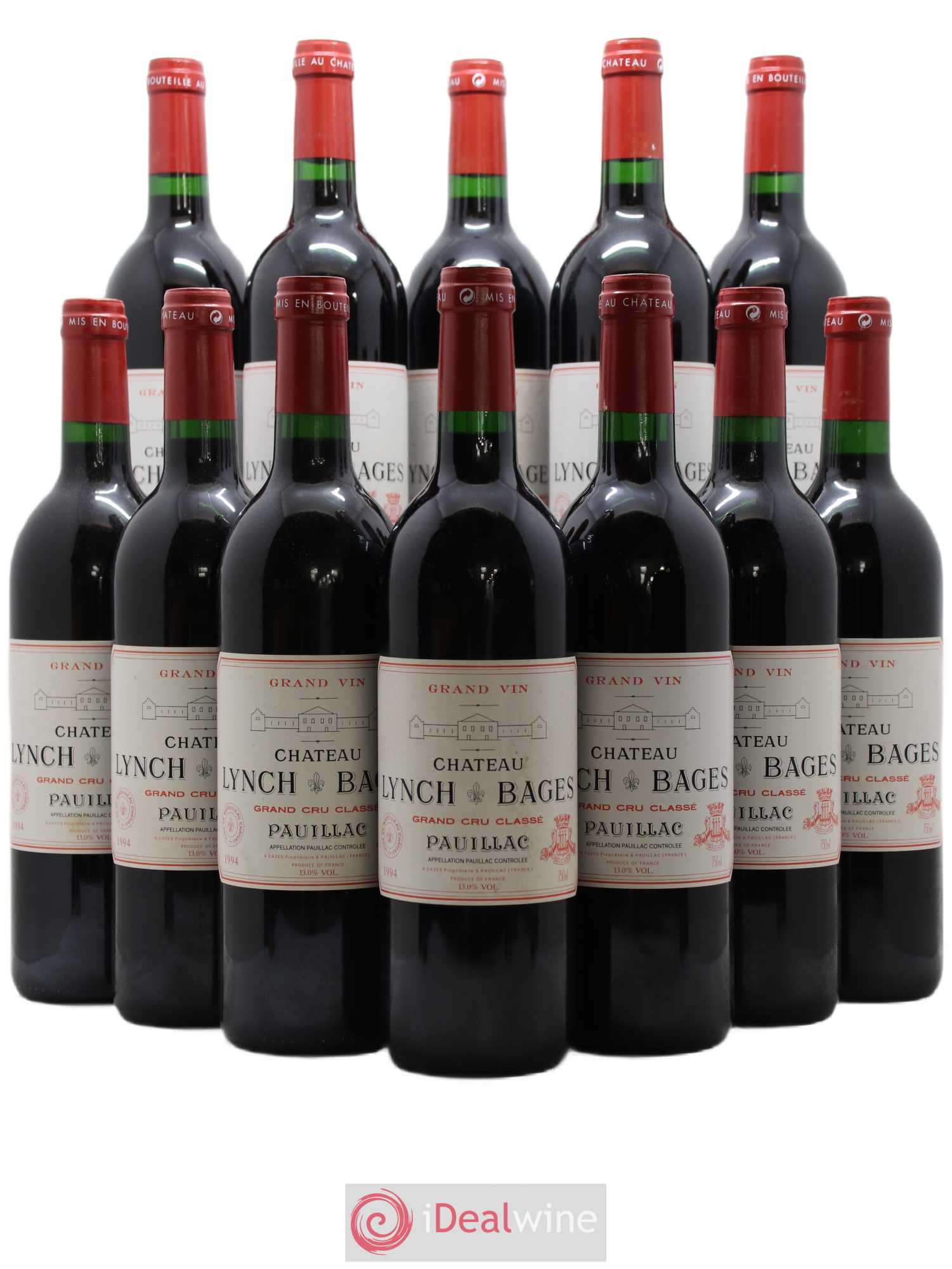 Château Lynch Bages 5ème Grand Cru Classé 1994 - Lot de 12 bouteilles - 0
