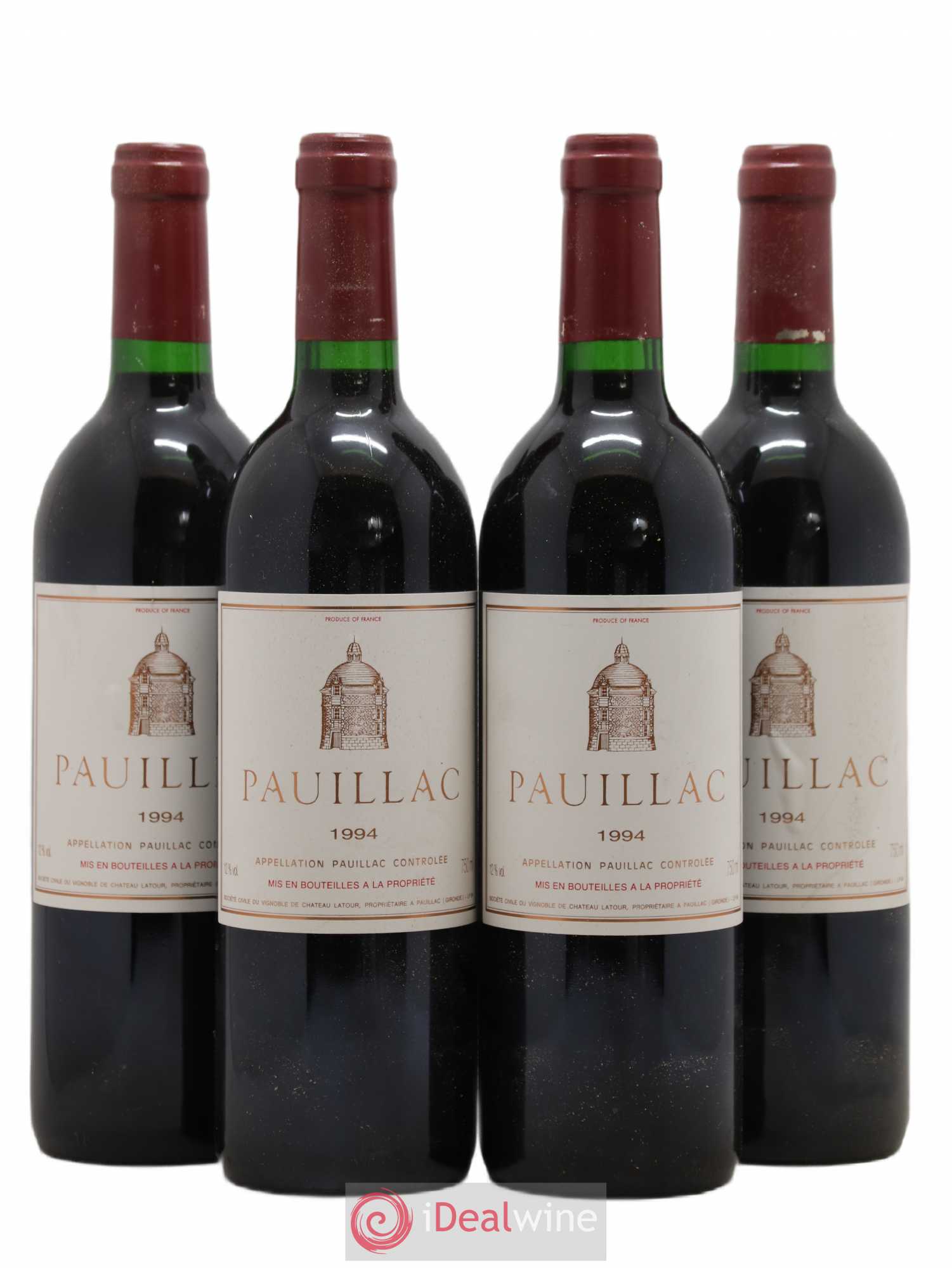 Pauillac de Château Latour 1994 - Lot de 4 bouteilles - 0