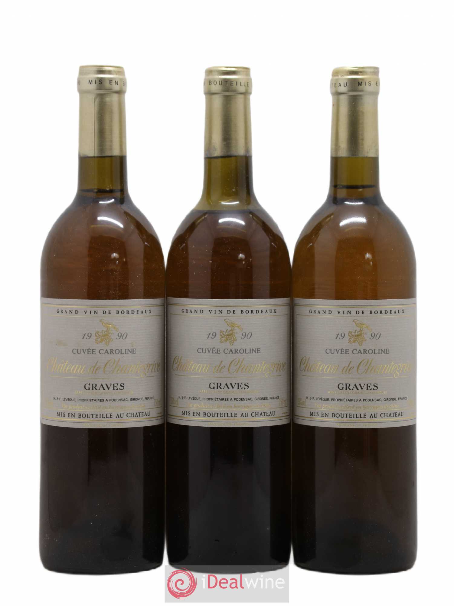 Château de Chantegrive Cuvée Caroline 1990 - Lot de 12 bouteilles - 2