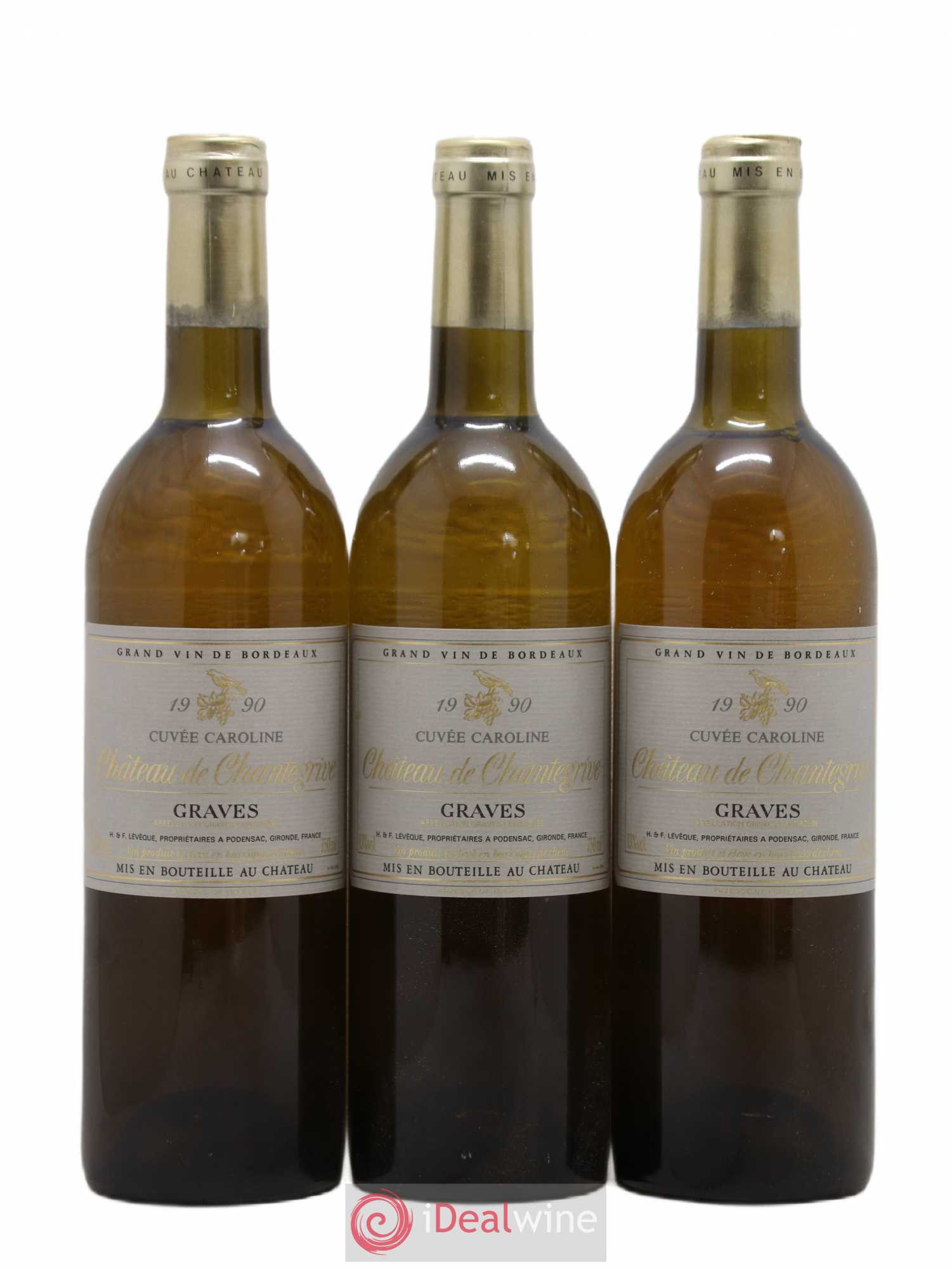 Château de Chantegrive Cuvée Caroline 1990 - Lot de 12 bouteilles - 3