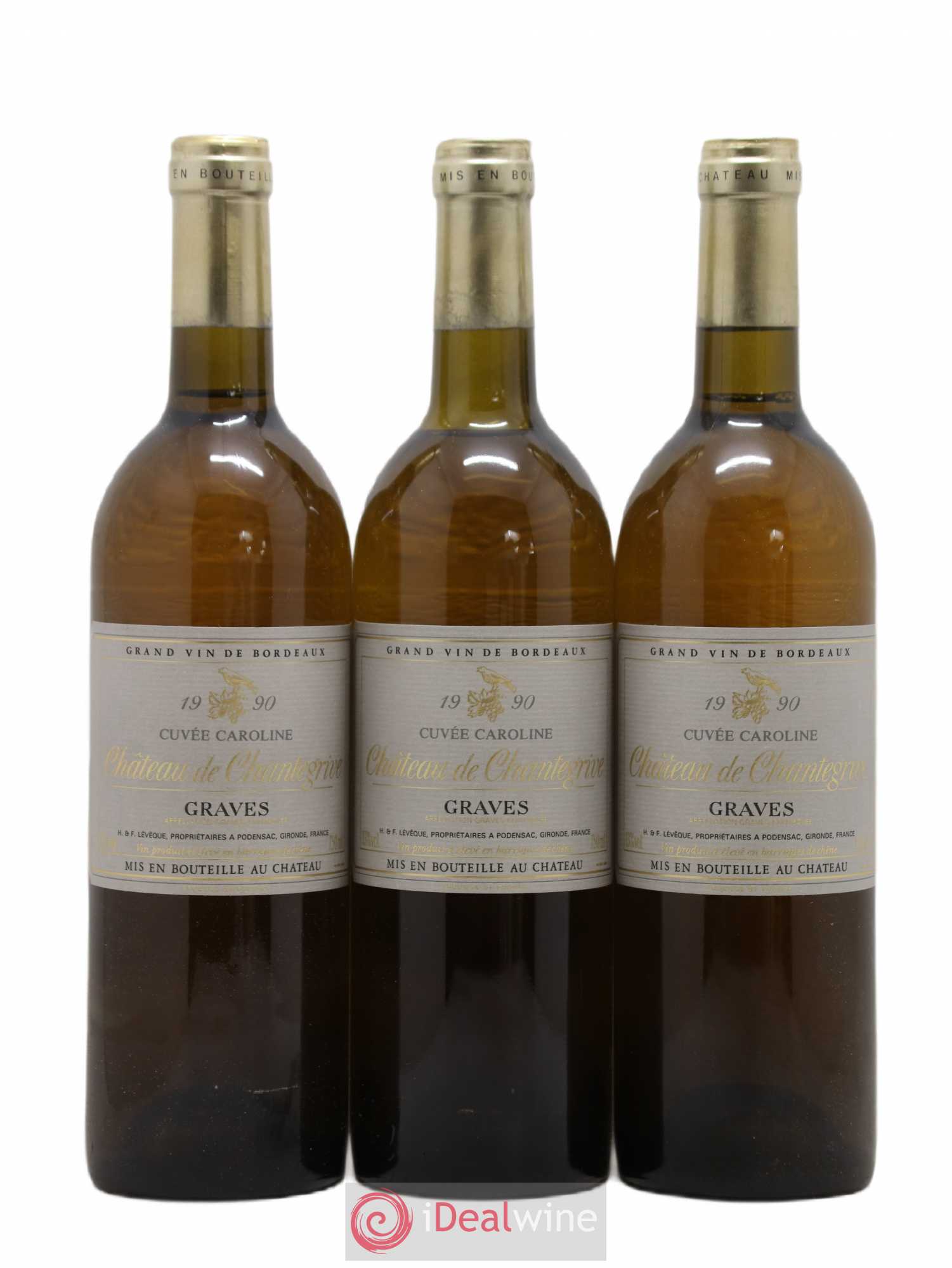 Château de Chantegrive Cuvée Caroline 1990 - Lot de 12 bouteilles - 4